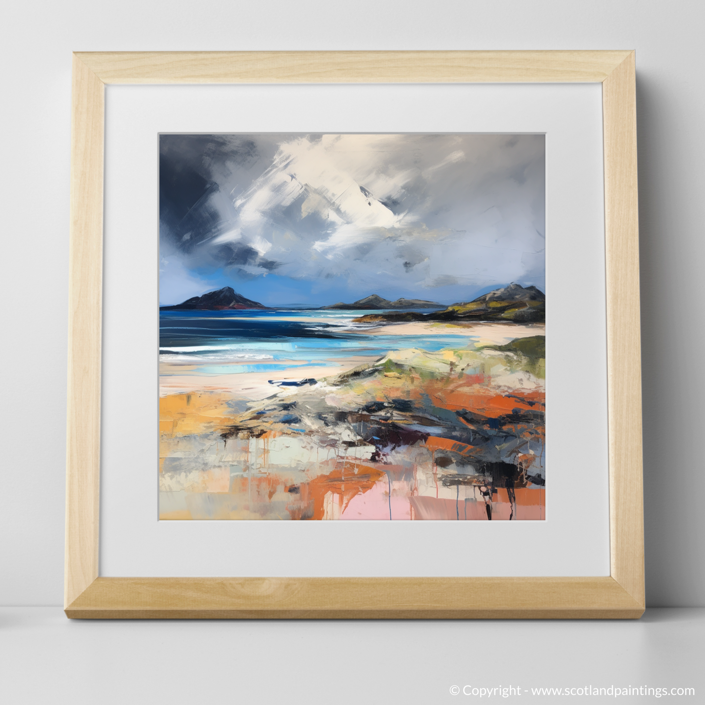 Tempest at Arisaig: An Abstract Expressionist Ode to Scotland's Rugged Coast