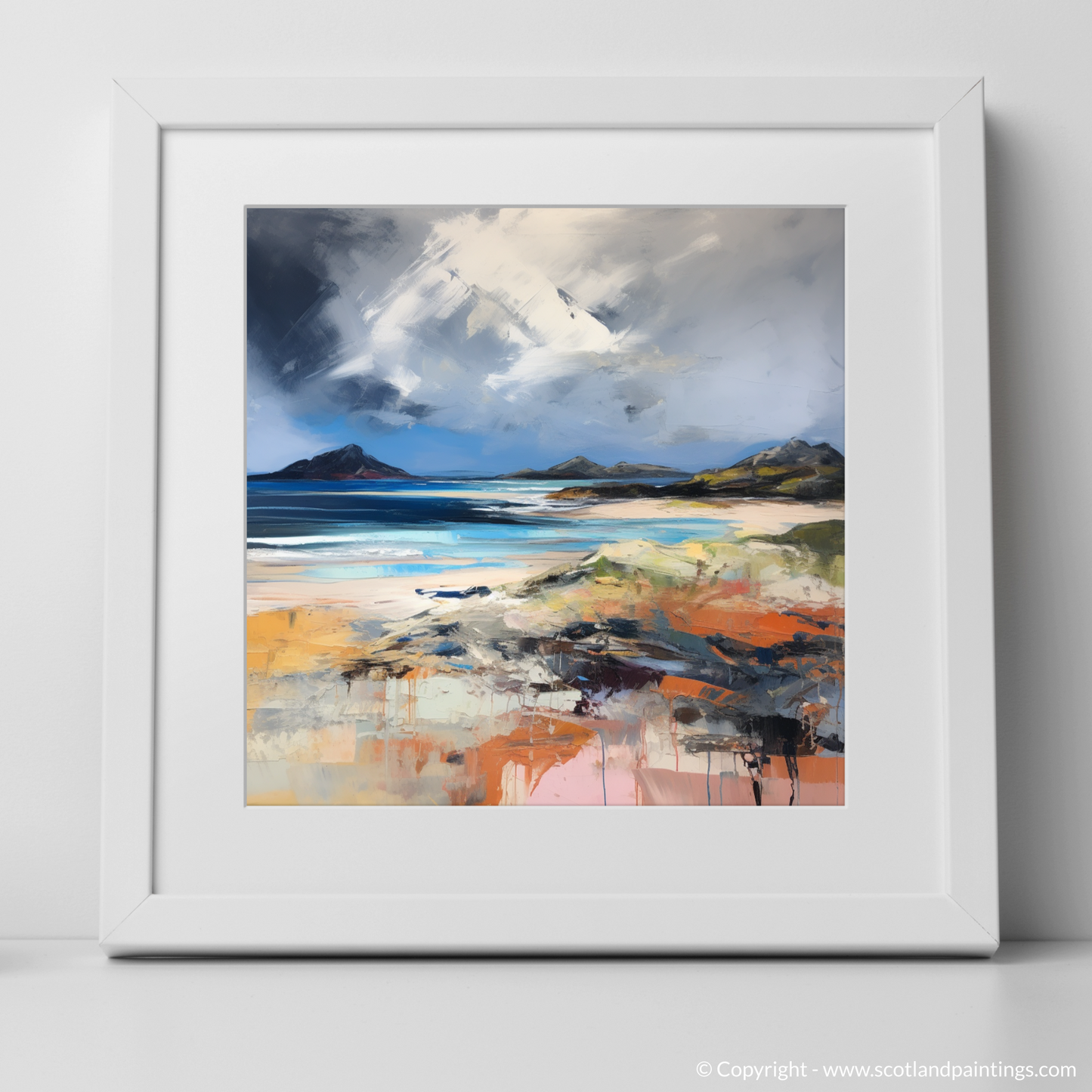 Tempest at Arisaig: An Abstract Expressionist Ode to Scotland's Rugged Coast