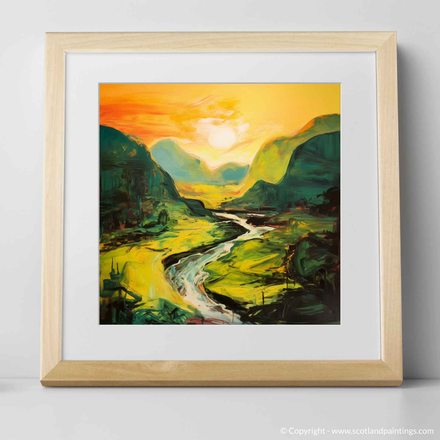 Glen at Sunset: An Abstract Ode to Glencoe