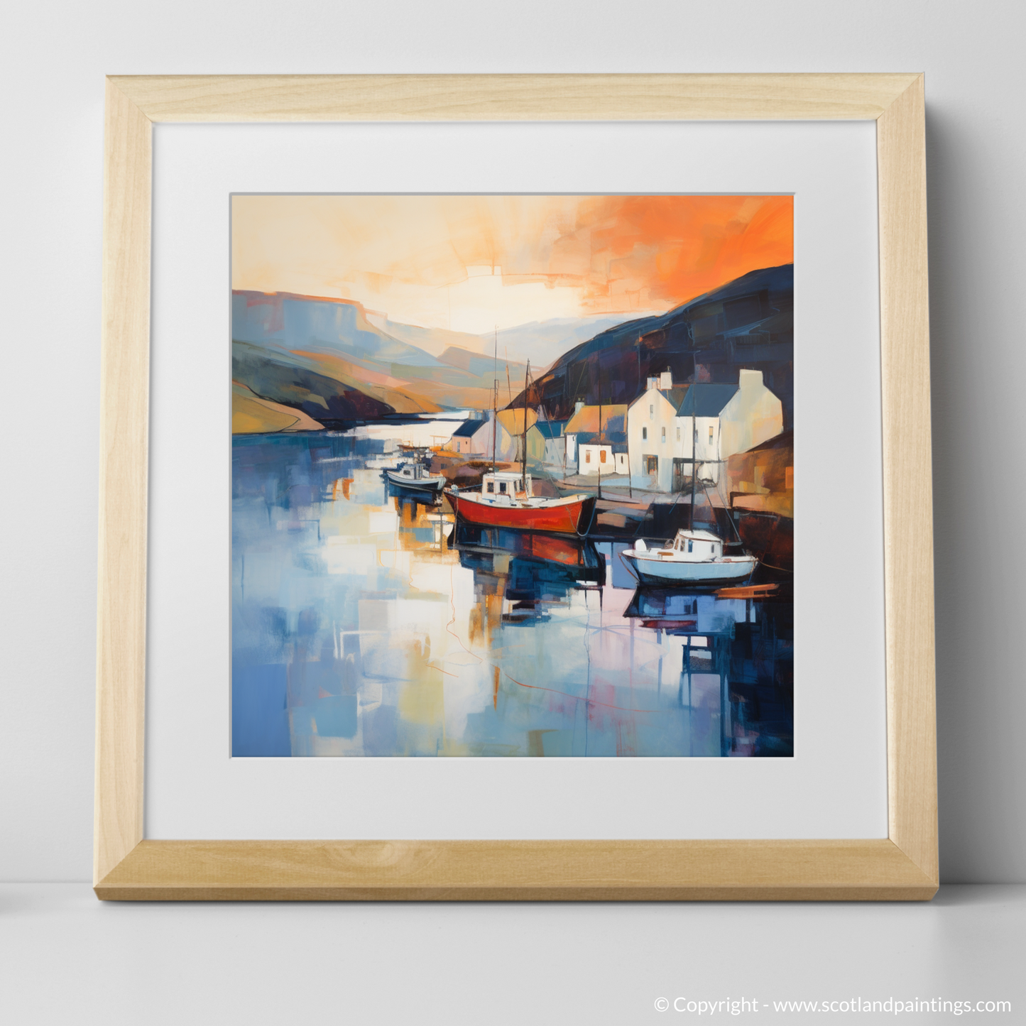 Golden Hour Glow at Portree Harbour