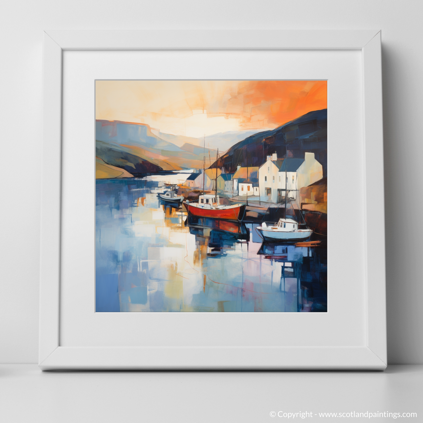 Golden Hour Glow at Portree Harbour