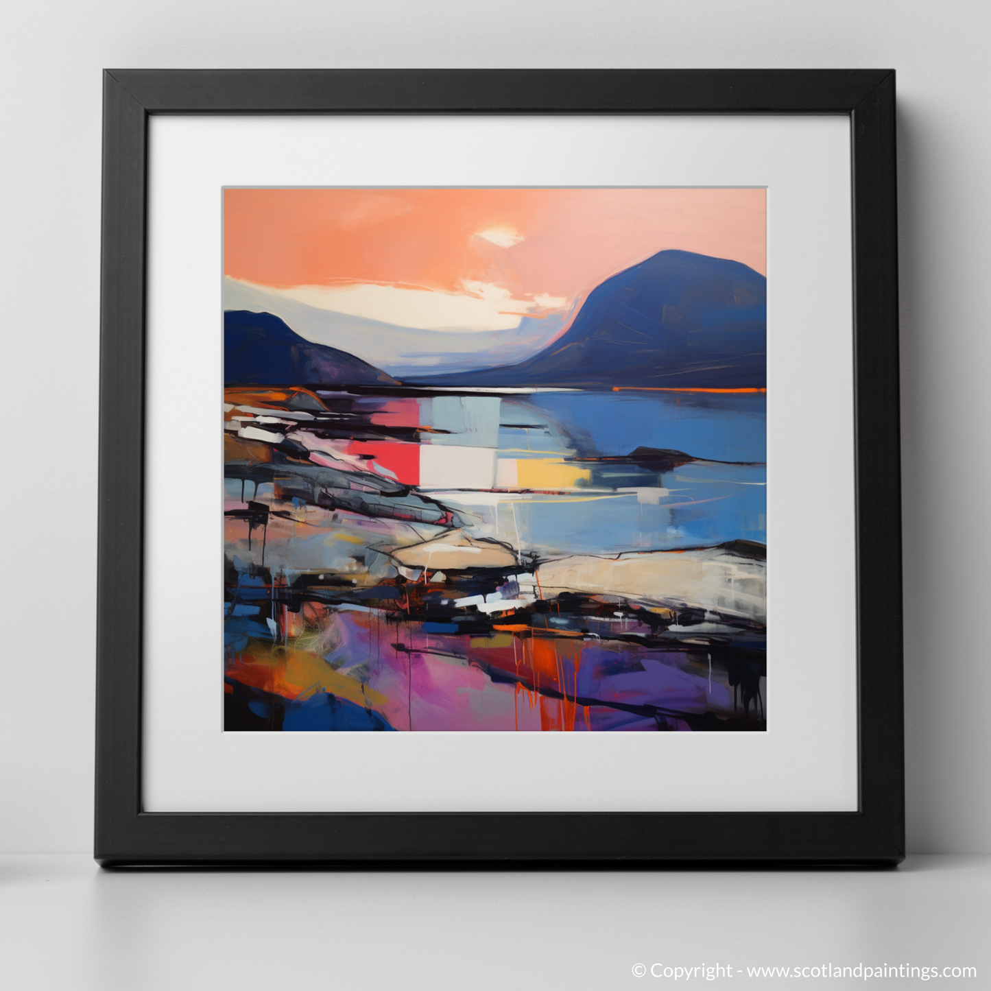 Elgol Bay at Sunset: An Abstract Impressionist Dreamscape