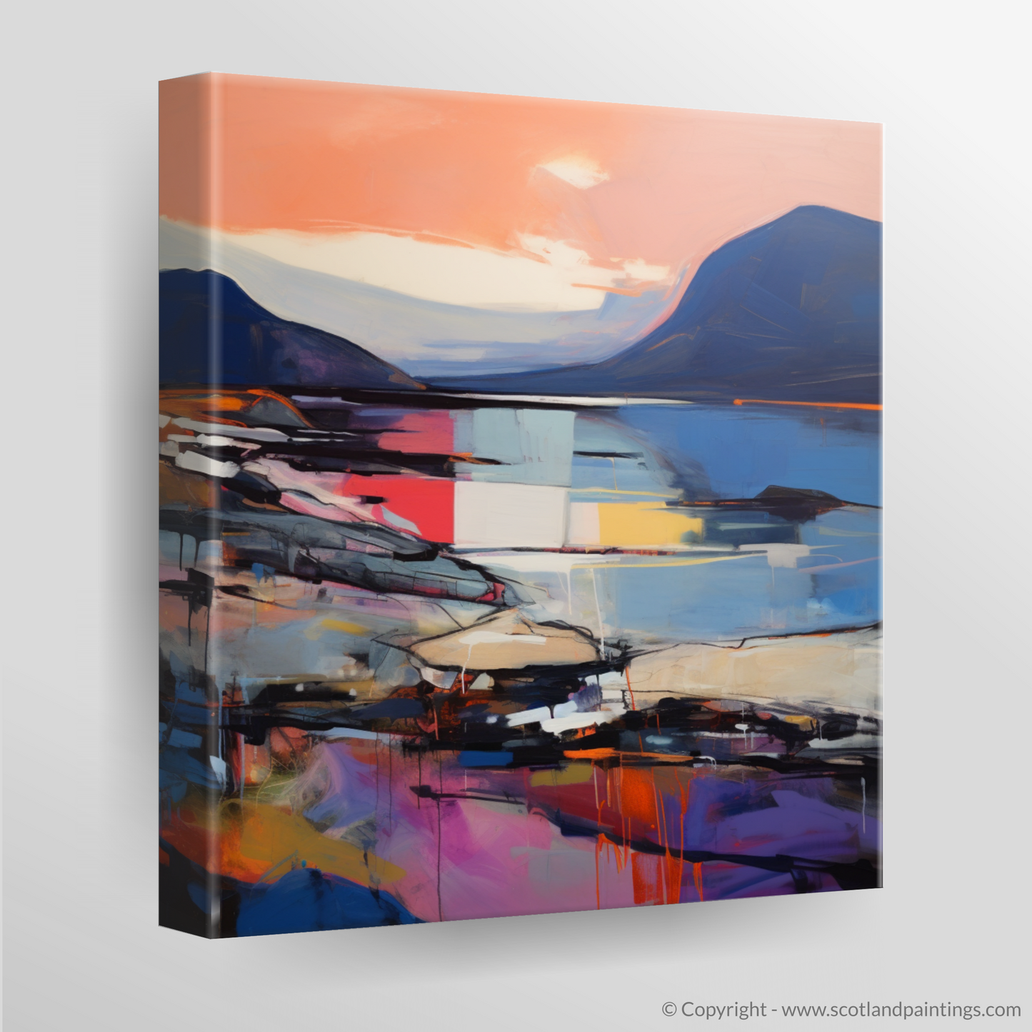 Elgol Bay at Sunset: An Abstract Impressionist Dreamscape