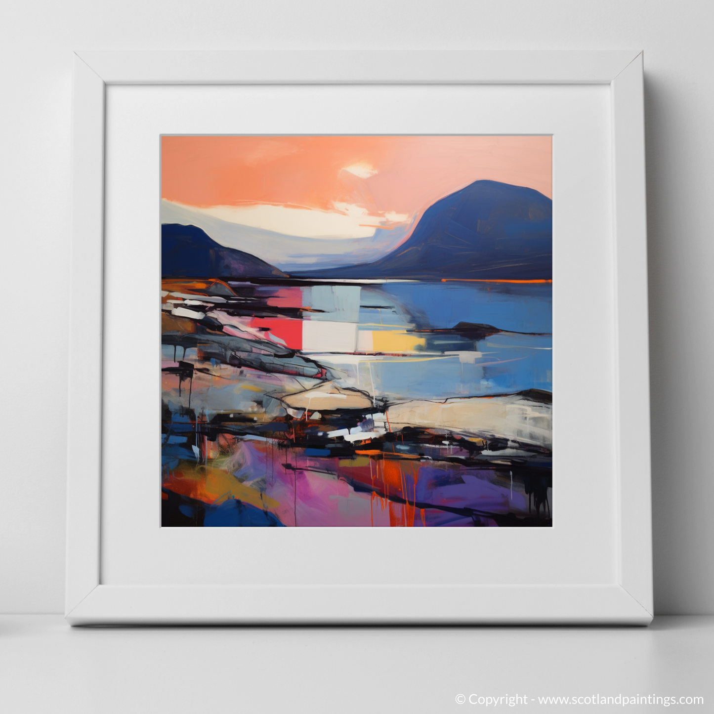 Elgol Bay at Sunset: An Abstract Impressionist Dreamscape