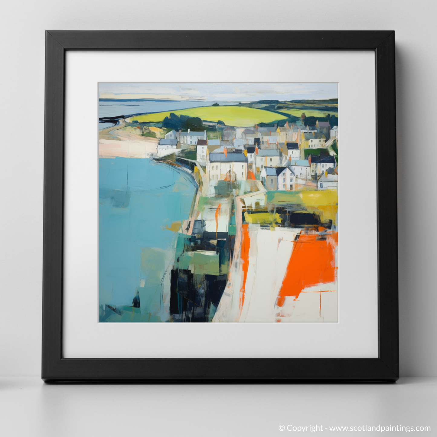 Stonehaven Whimsy: An Abstract Impressionist Ode to Scottish Coastlines