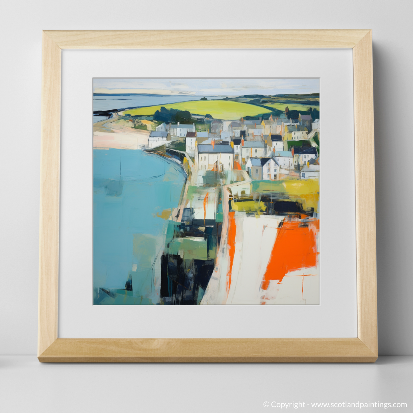 Stonehaven Whimsy: An Abstract Impressionist Ode to Scottish Coastlines