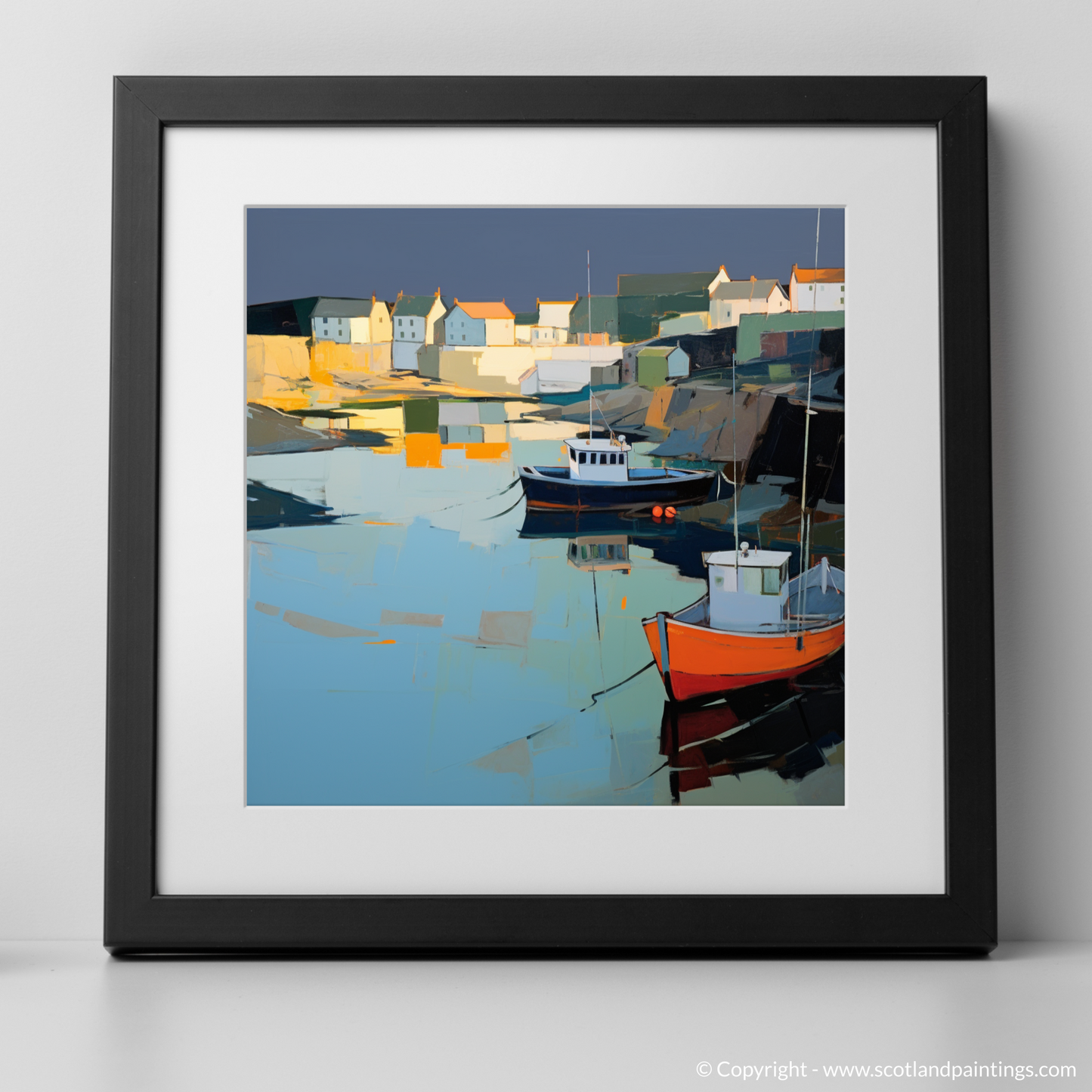 Dusk at Portnahaven Harbour: A Contemporary Symphony of Light and Shadow