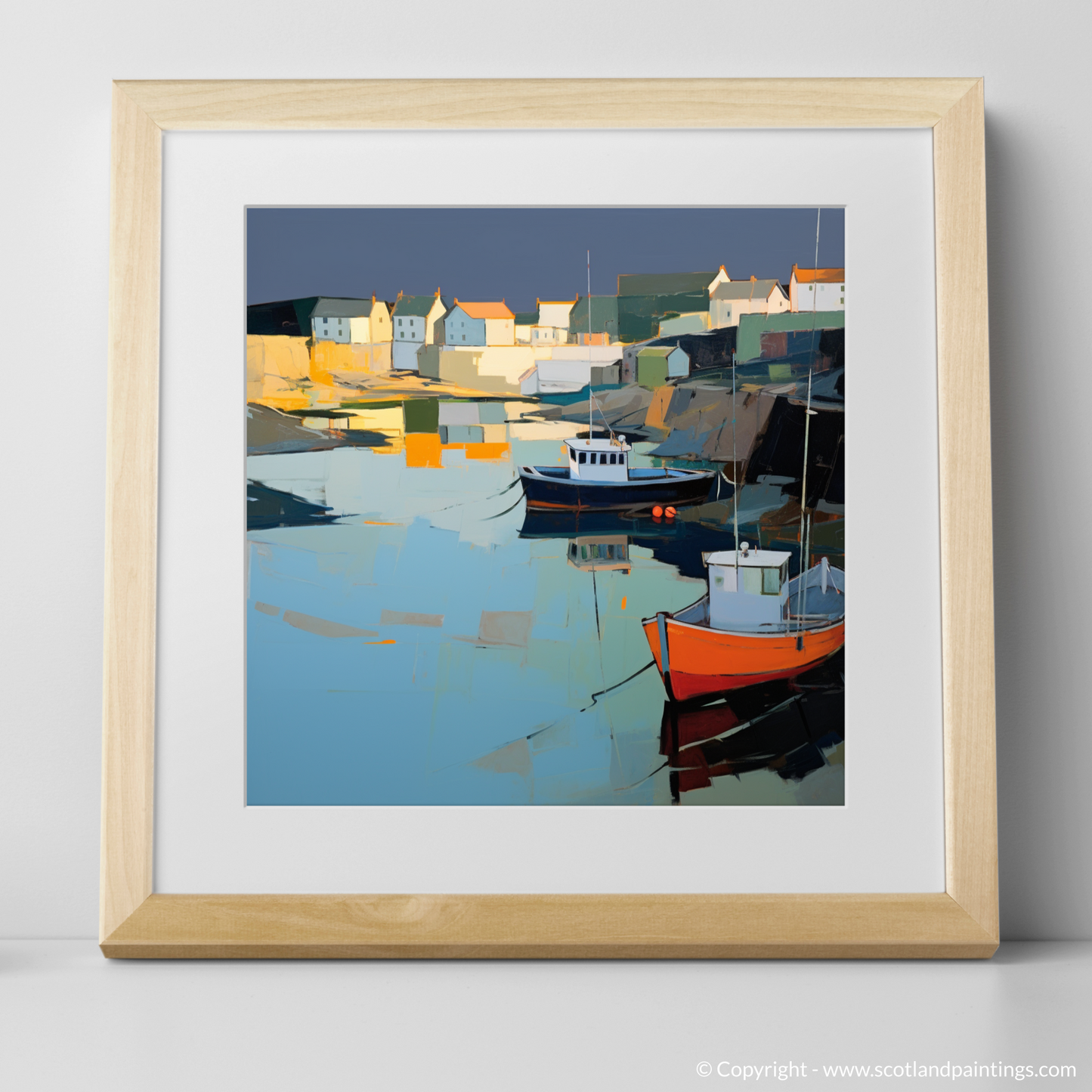 Dusk at Portnahaven Harbour: A Contemporary Symphony of Light and Shadow