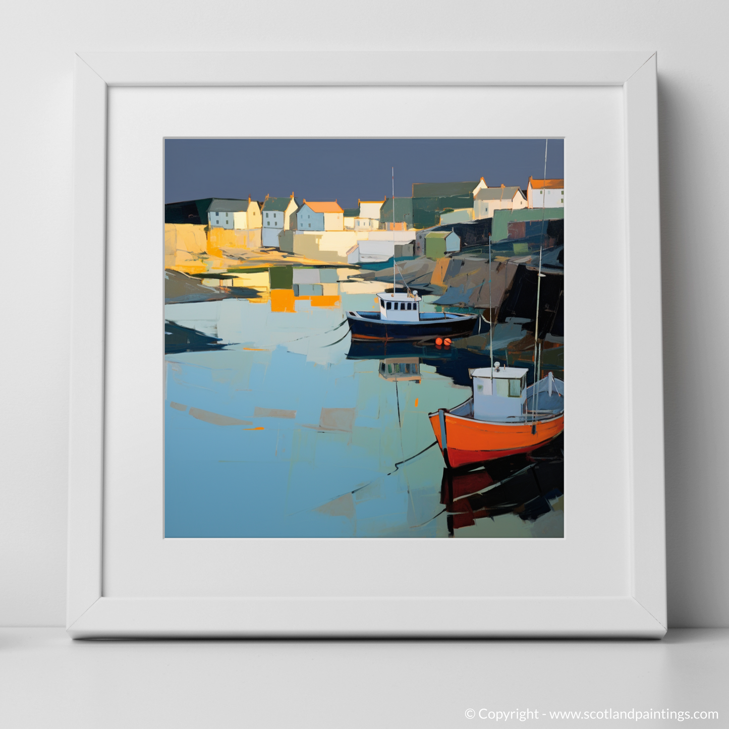 Dusk at Portnahaven Harbour: A Contemporary Symphony of Light and Shadow