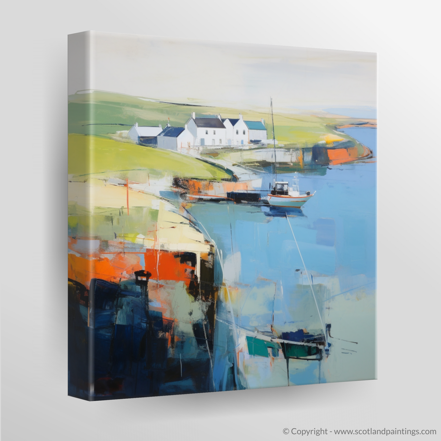 Cove Harbour Dreams: An Abstract Impressionist Journey