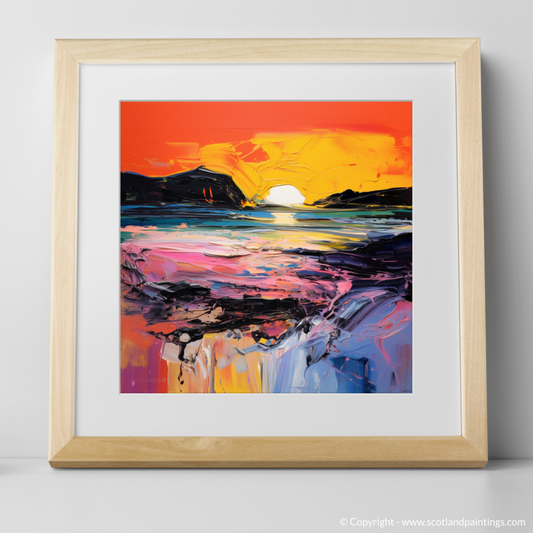 Seilebost Sunset: An Abstract Expressionist Homage to Scottish Shores