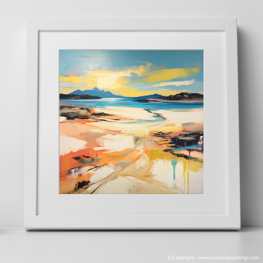 Golden Hour Symphony: An Abstract Expressionist Tribute to Mellon Udrigle Beach