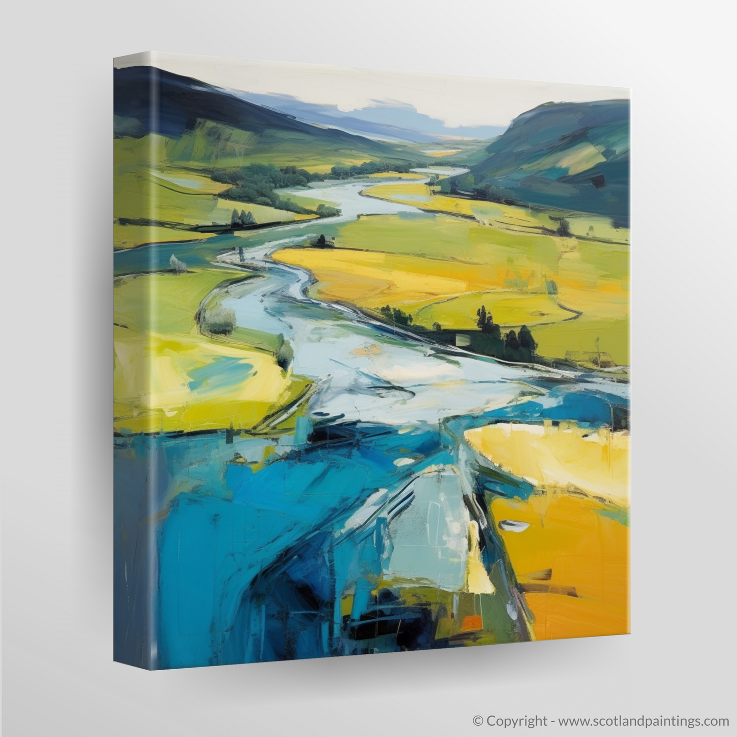 River Orchy Reverie: An Abstract Impression of Scottish Splendour