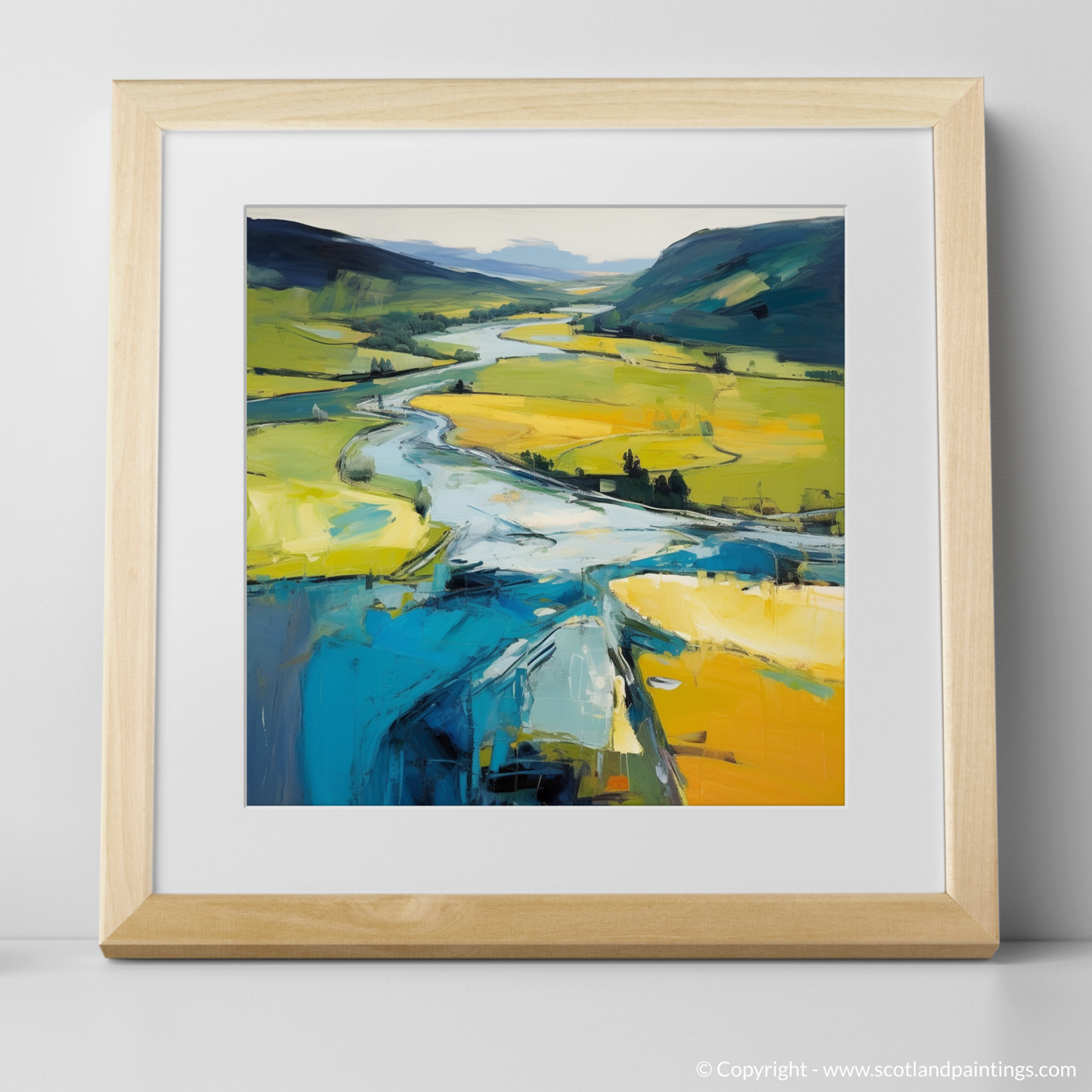 River Orchy Reverie: An Abstract Impression of Scottish Splendour