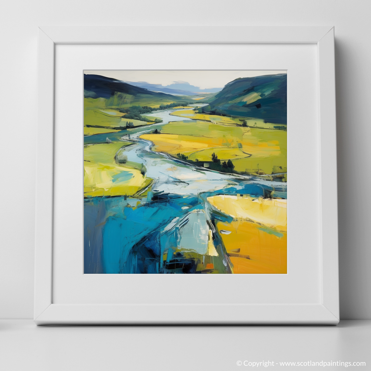 River Orchy Reverie: An Abstract Impression of Scottish Splendour