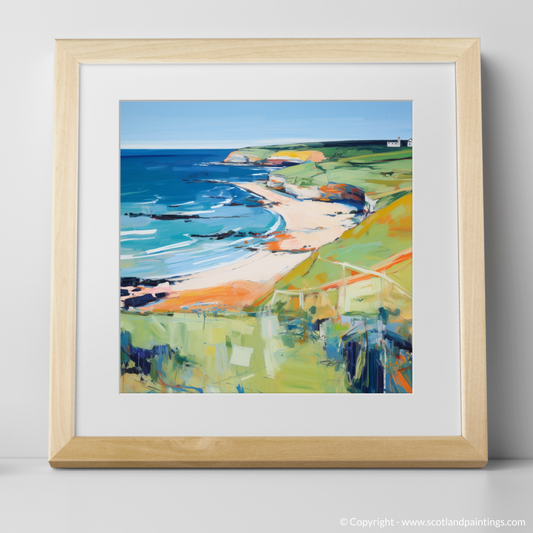 Summer Whispers of Coldingham Bay - An Abstract Impressionist Journey