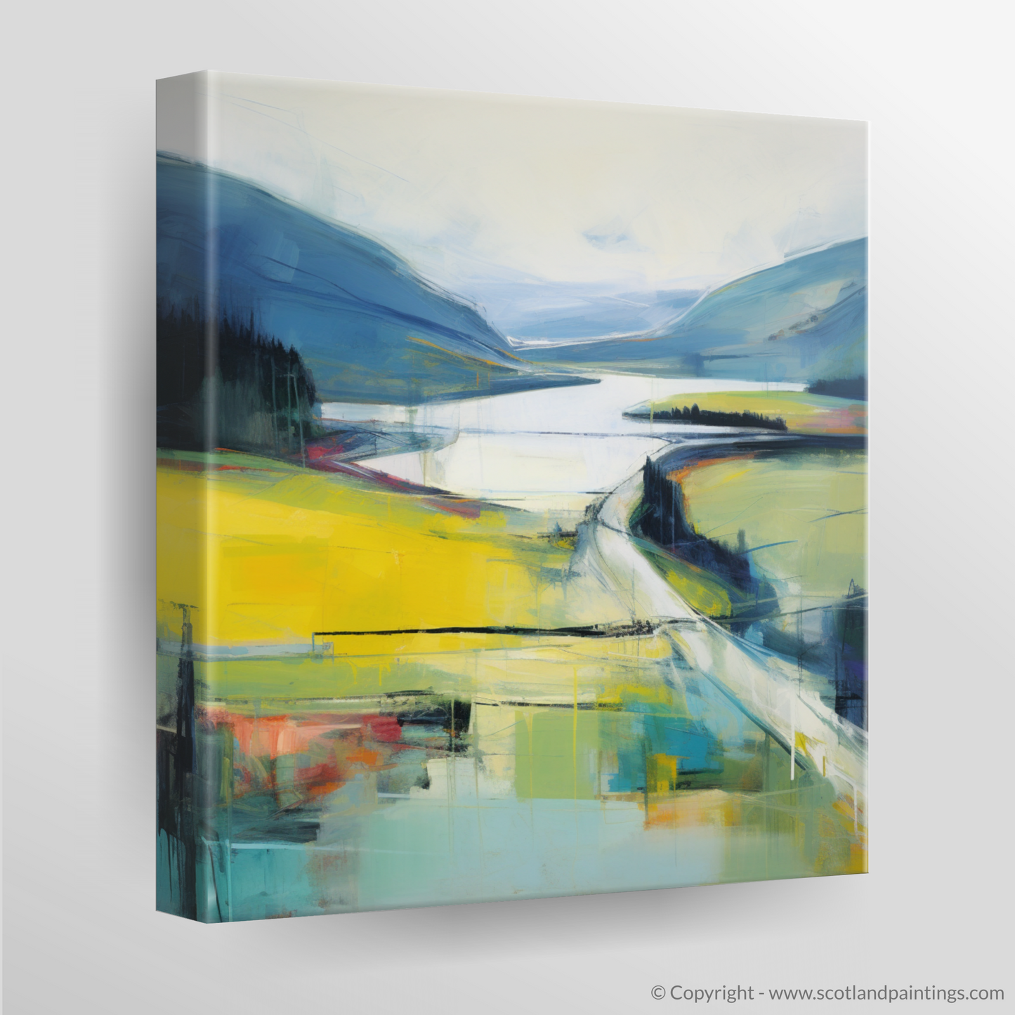 Loch Tay Serenade: An Abstract Impressionist Journey