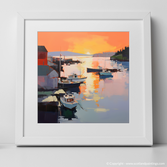 Tobermory Harbour at Sunset: A Contemporary Serenade in Colour