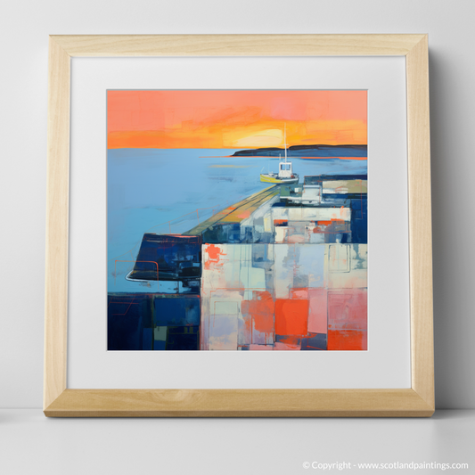 Abstract Impression of St Monans Harbour at Sunset