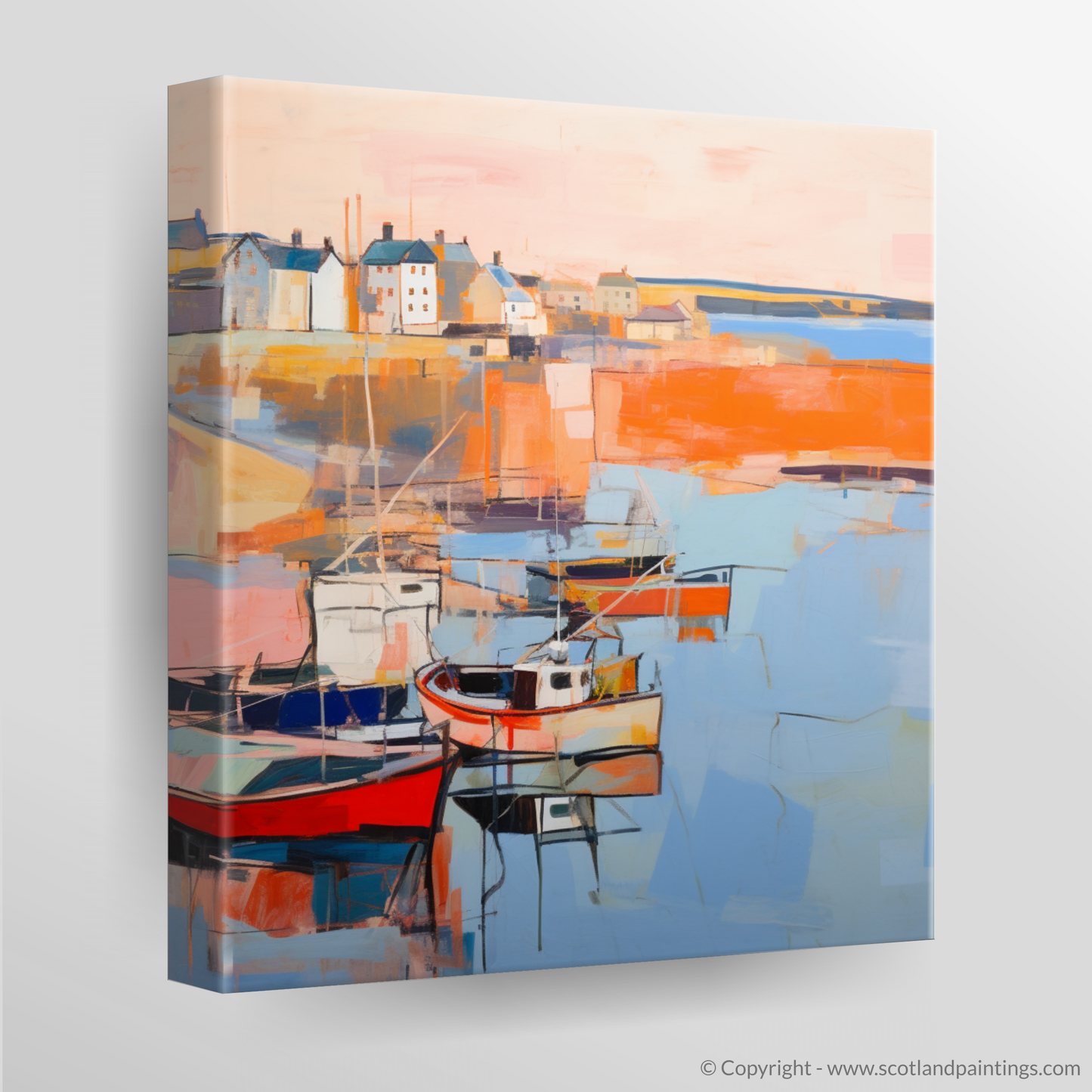 Harbour Twilight: An Abstract Impression of St Monans at Sunset