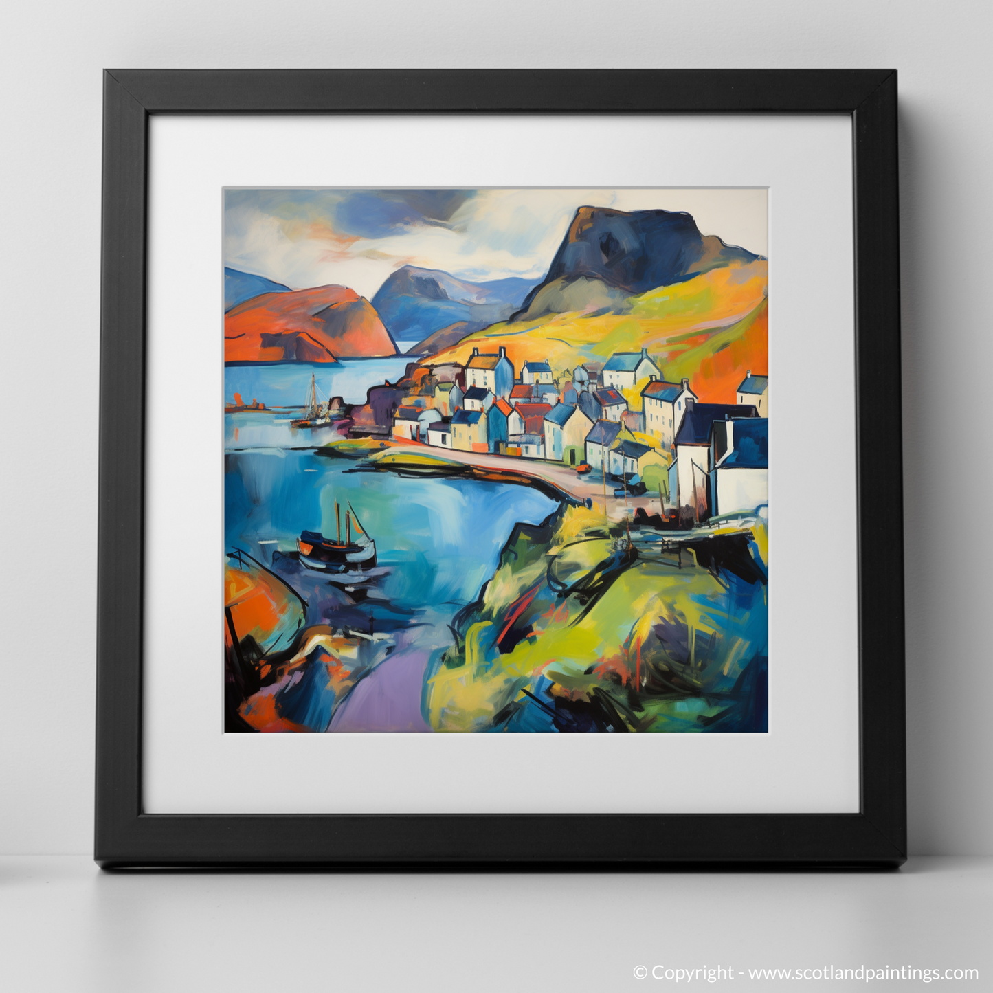 Portree Whispers: An Abstract Expressionist Ode