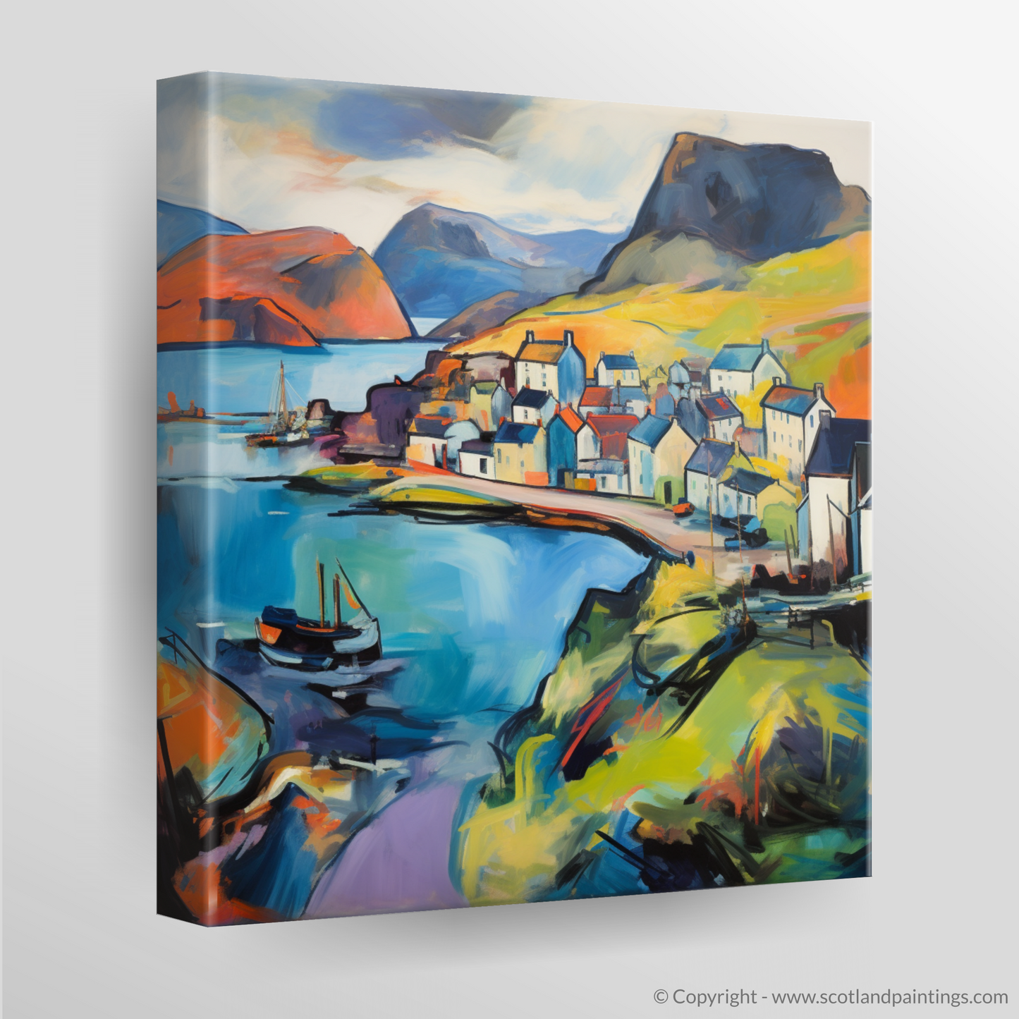 Portree Whispers: An Abstract Expressionist Ode