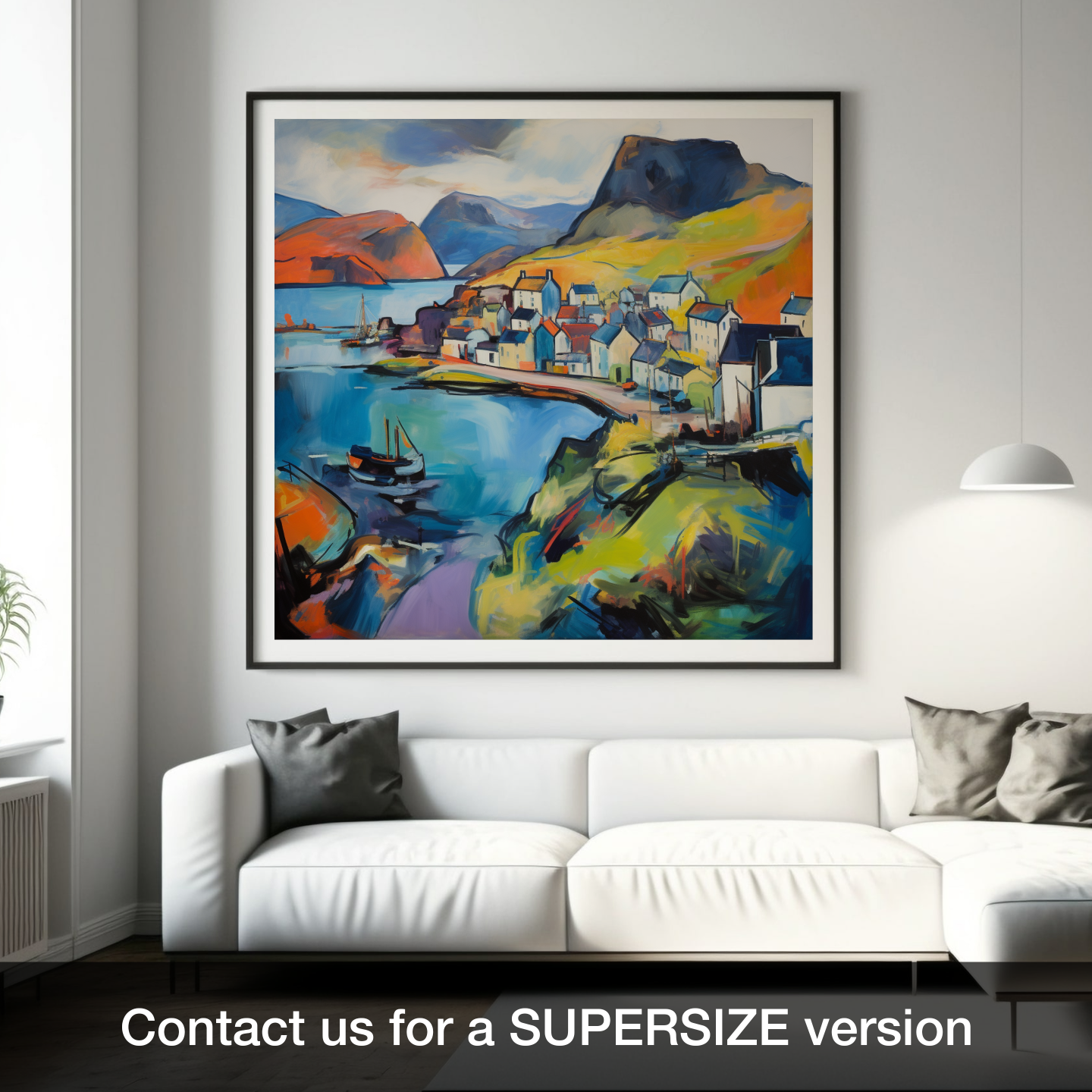 Portree Whispers: An Abstract Expressionist Ode