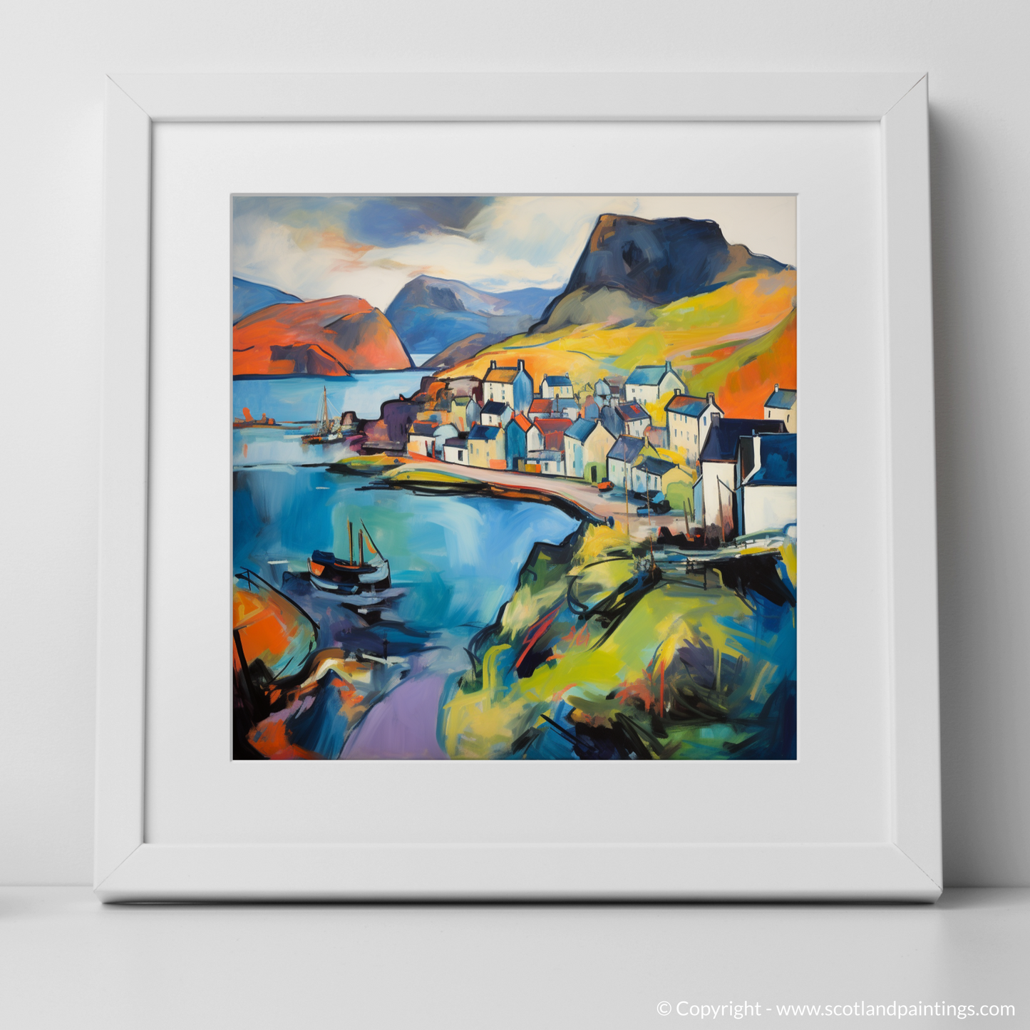 Portree Whispers: An Abstract Expressionist Ode