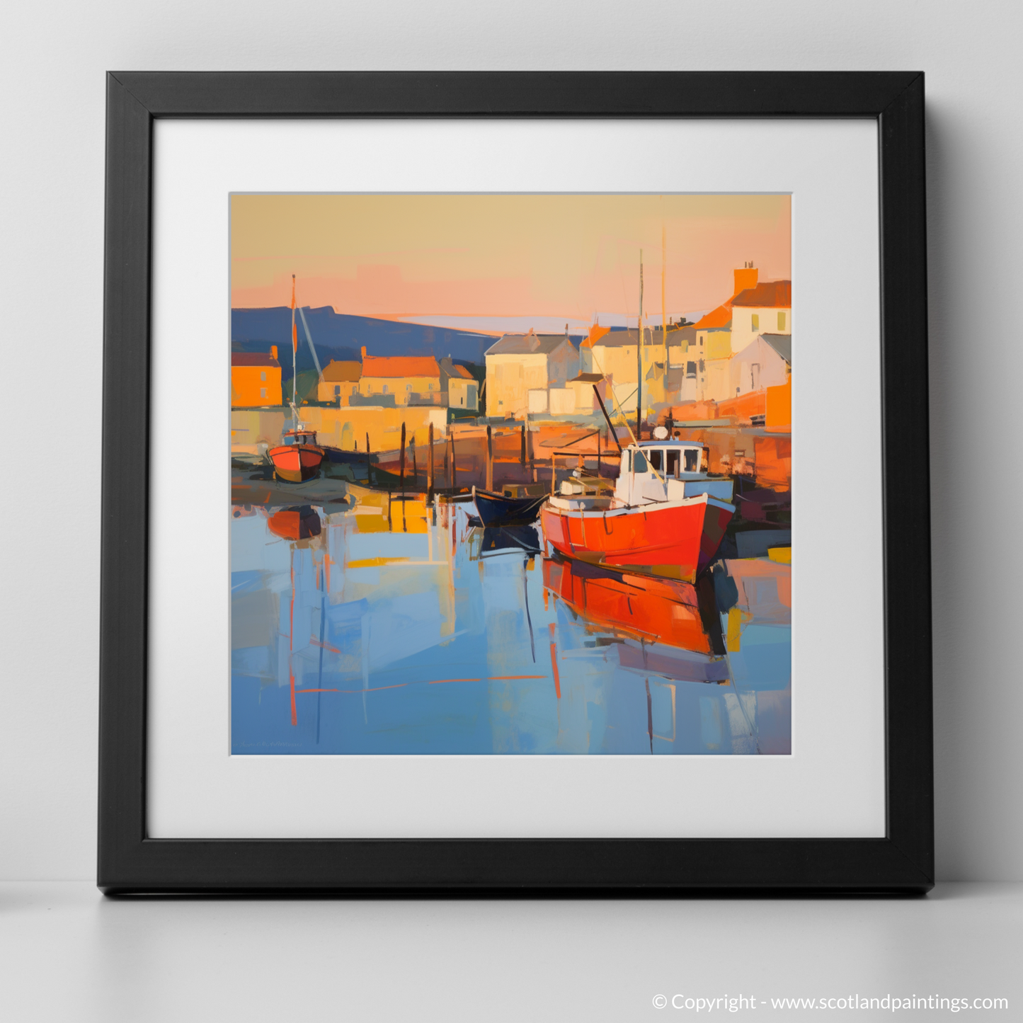 Millport Harbour at Golden Hour: A Contemporary Scottish Seascape