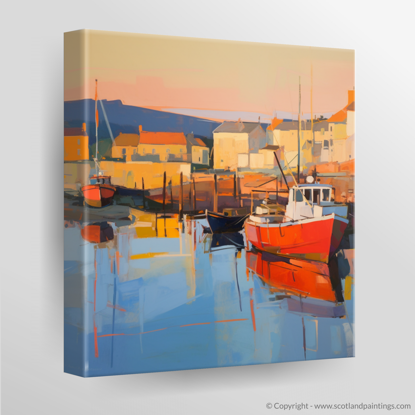 Millport Harbour at Golden Hour: A Contemporary Scottish Seascape