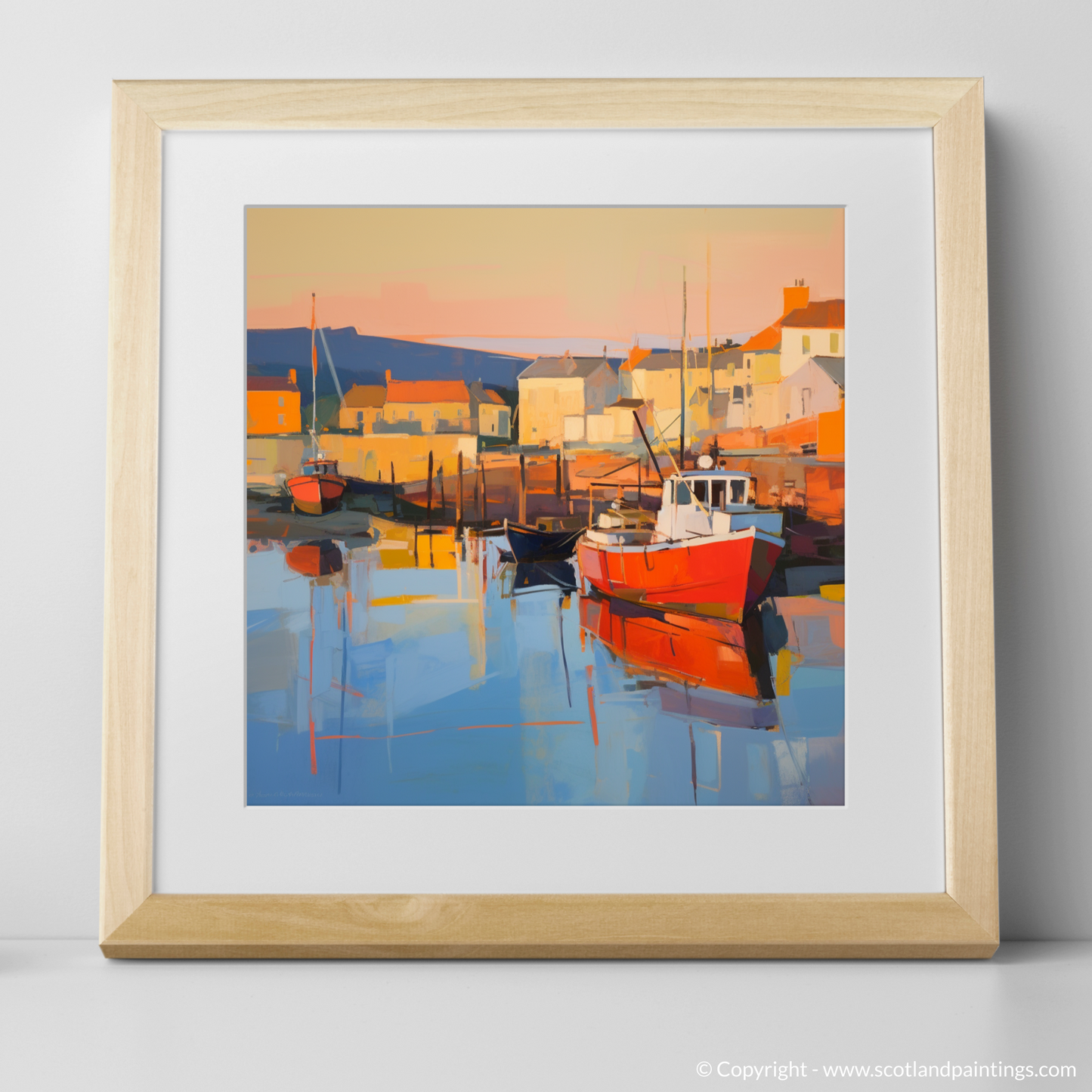 Millport Harbour at Golden Hour: A Contemporary Scottish Seascape