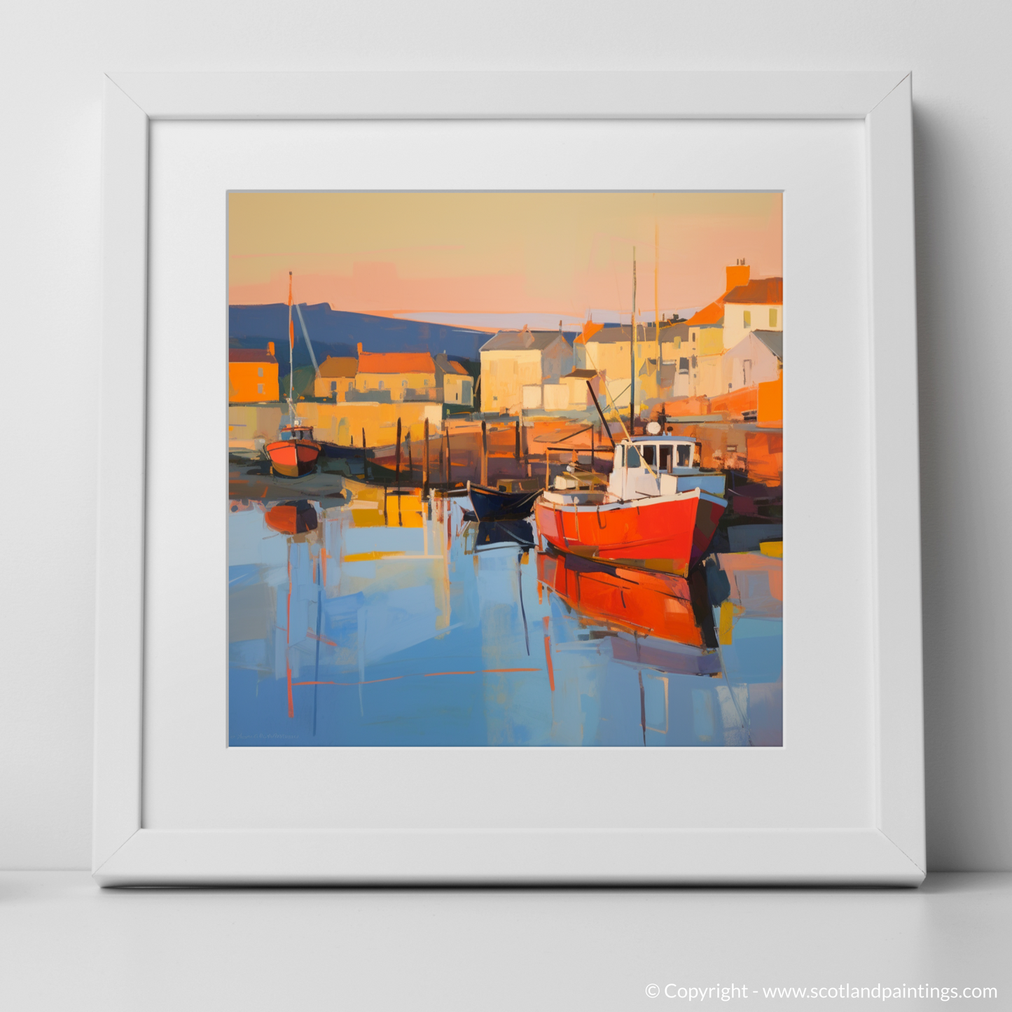 Millport Harbour at Golden Hour: A Contemporary Scottish Seascape