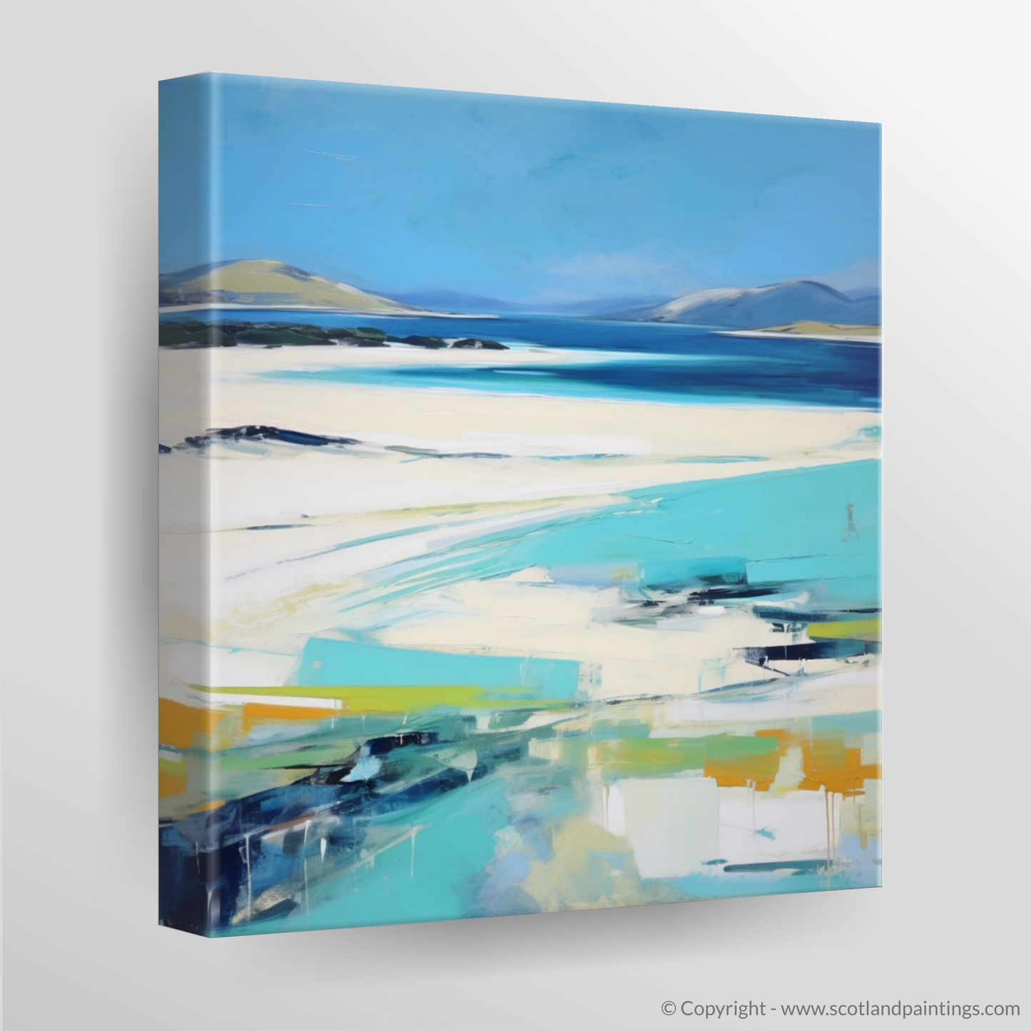 Seilebost Beach Symphony: An Abstract Impressionist Ode to Hebridean Shores