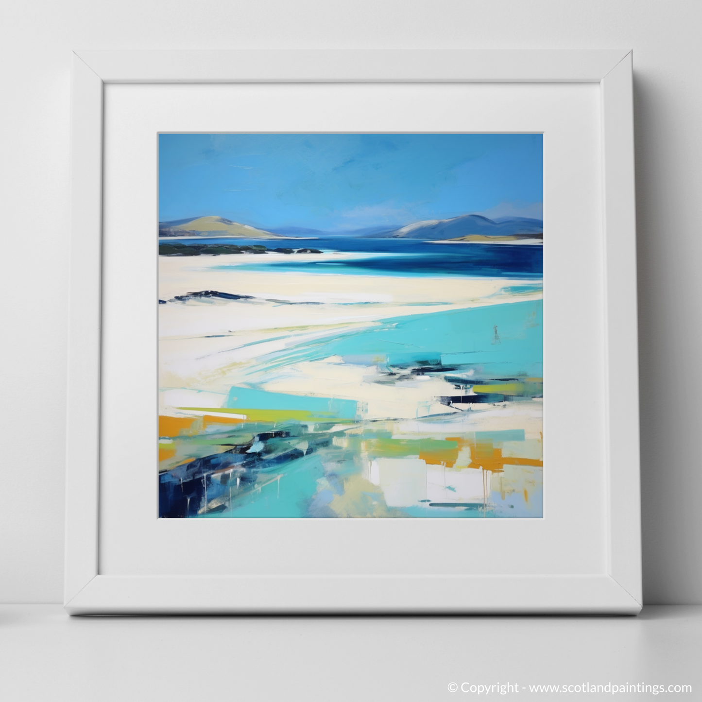 Seilebost Beach Symphony: An Abstract Impressionist Ode to Hebridean Shores