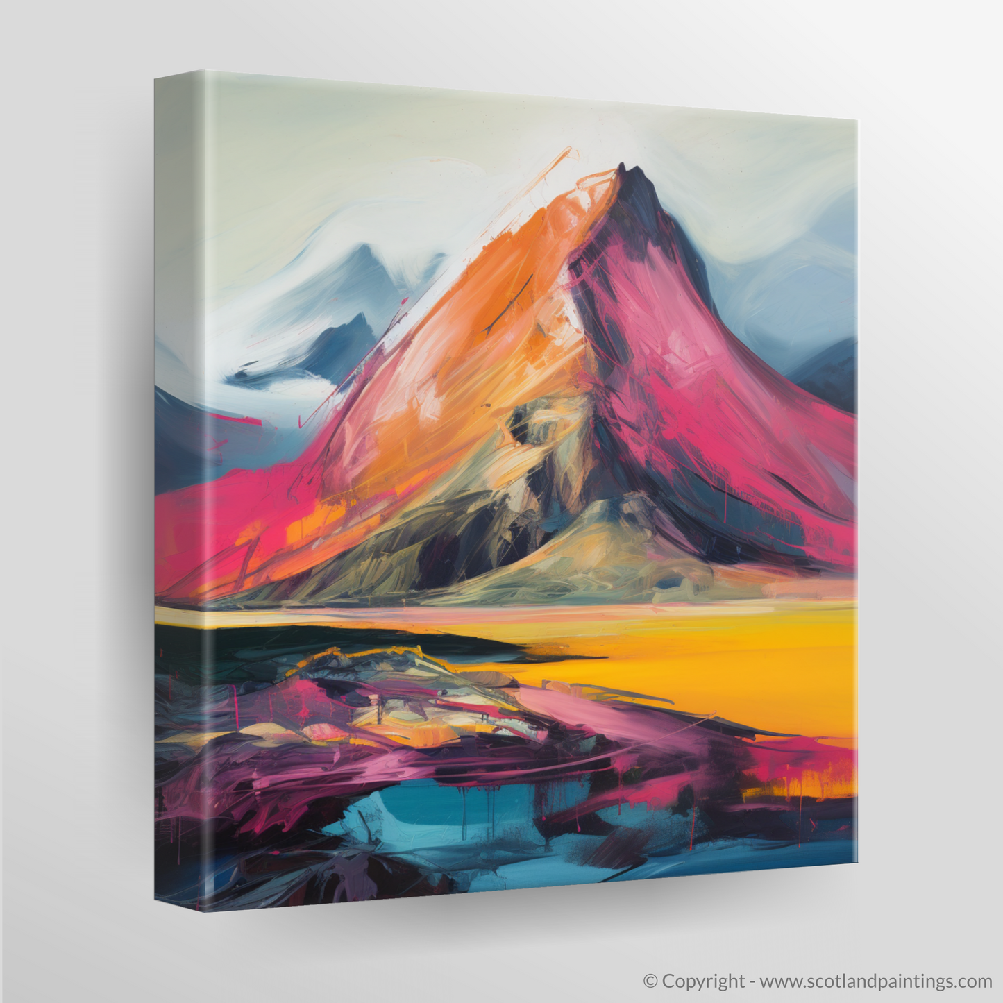 Highland Fervour: An Abstract Expressionist Ode to Sgurr Dearg