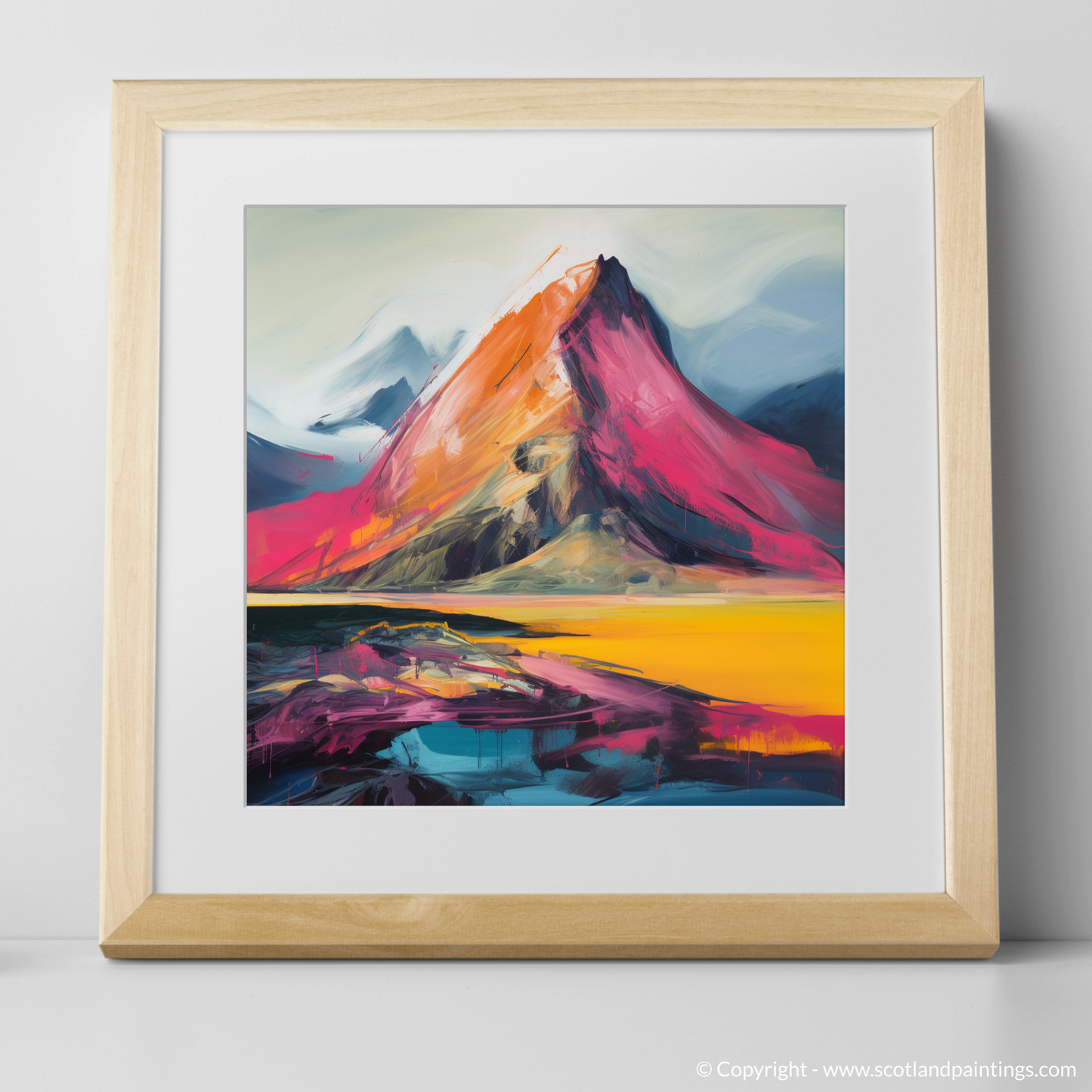 Highland Fervour: An Abstract Expressionist Ode to Sgurr Dearg