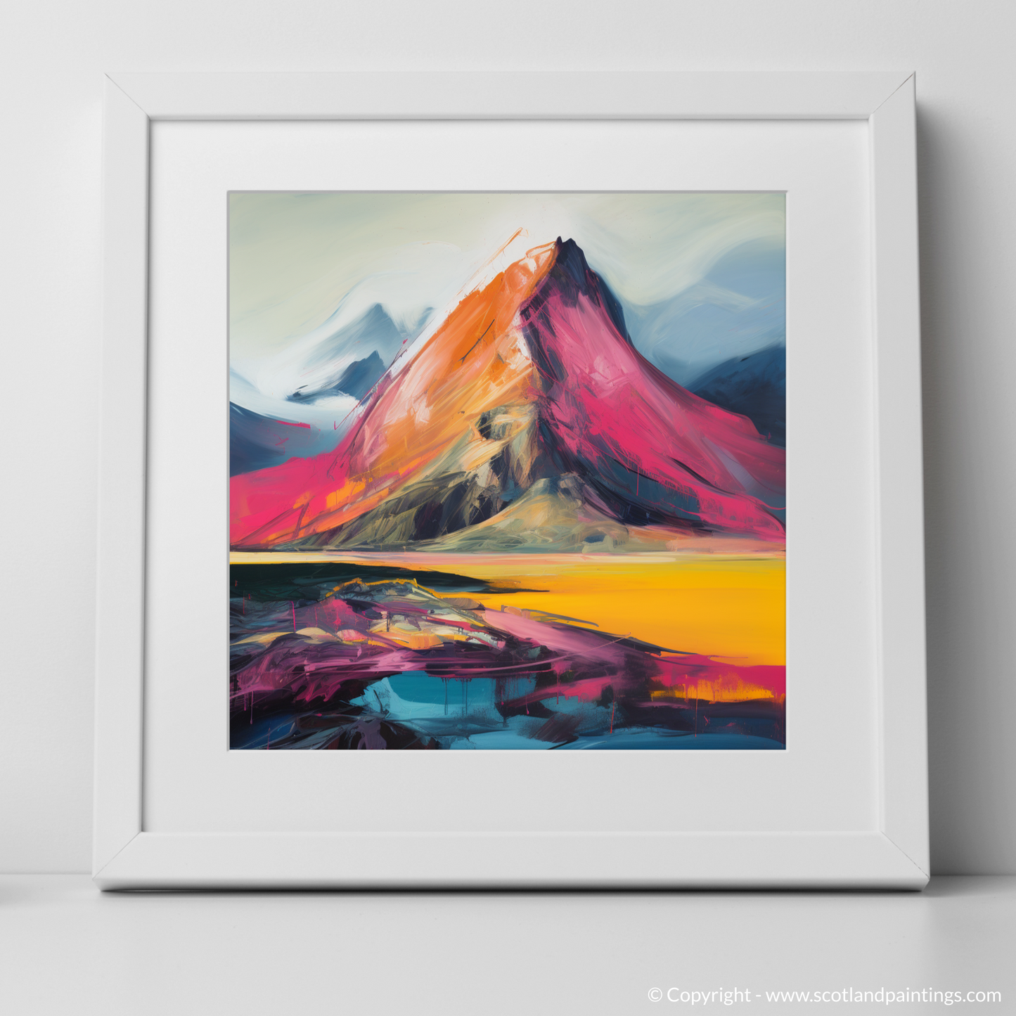 Highland Fervour: An Abstract Expressionist Ode to Sgurr Dearg