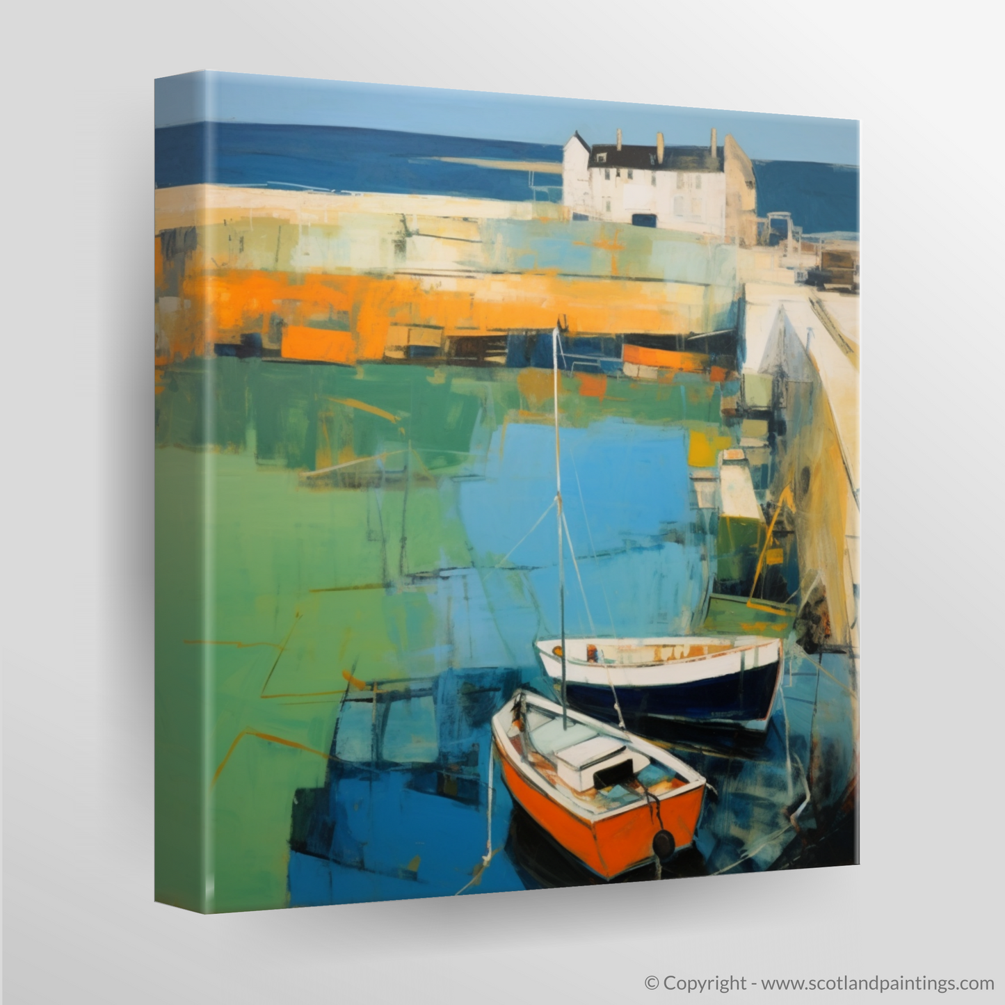 Harbour Hues of St Monans - An Abstract Impressionist Journey