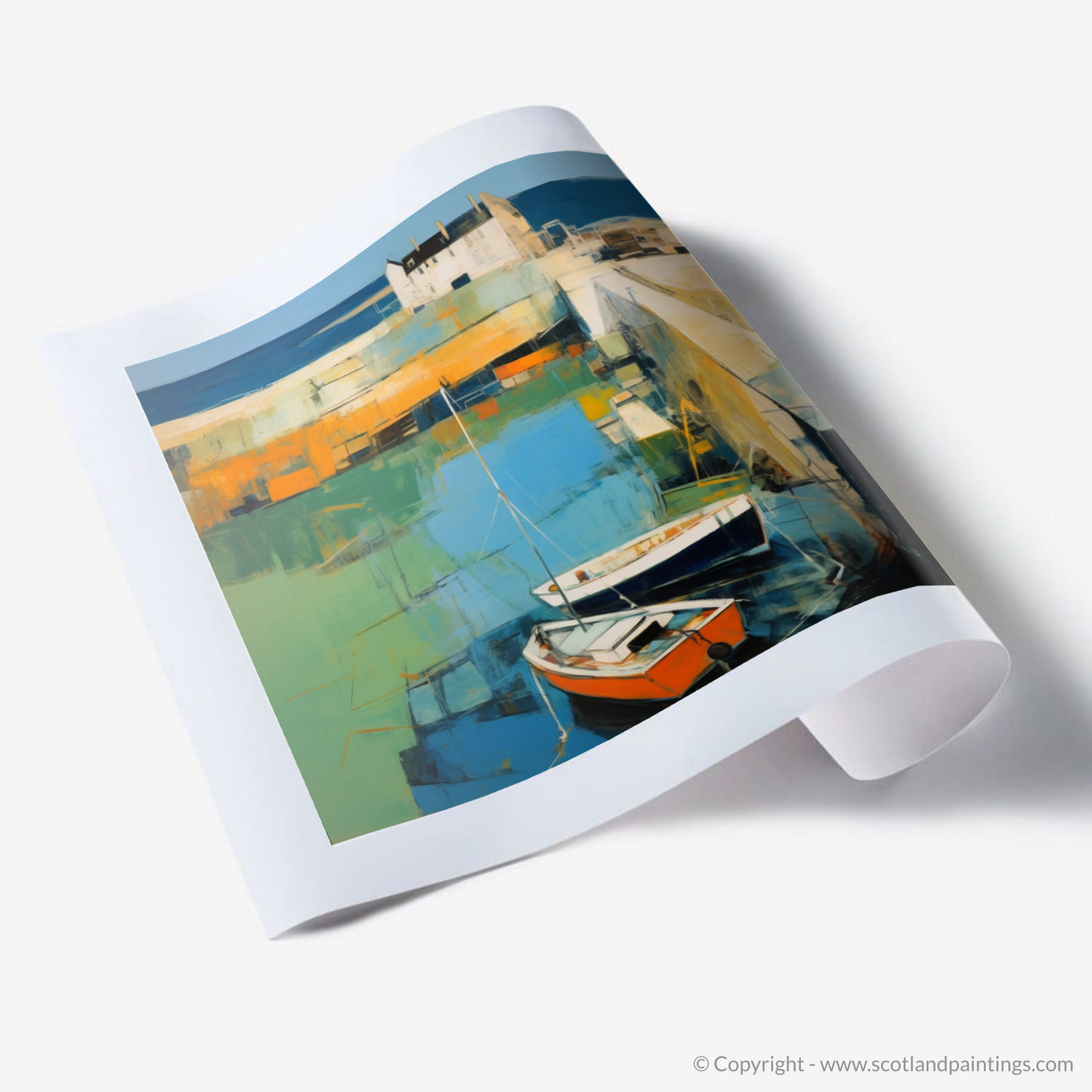 Harbour Hues of St Monans - An Abstract Impressionist Journey