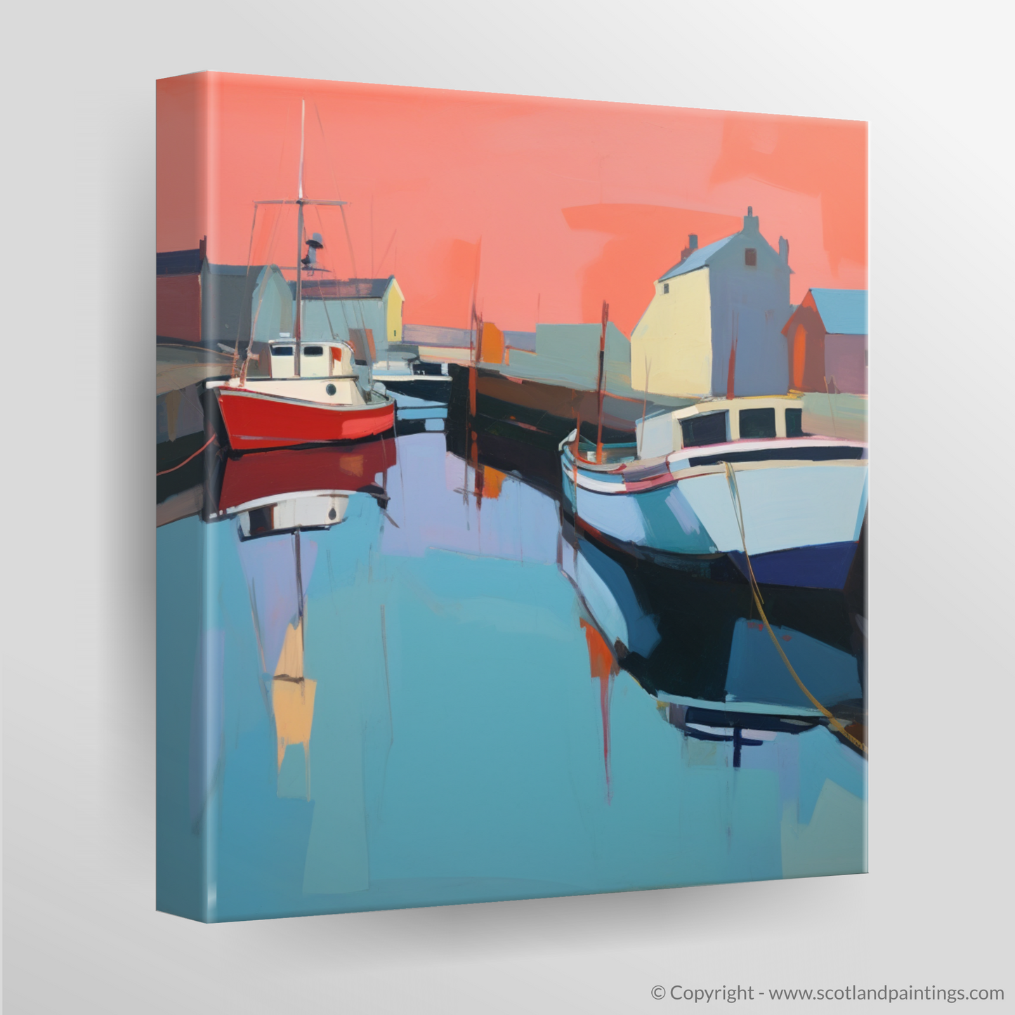 Dusk at Dunbar Harbour: A Contemporary Tribute to Scottish Maritime Beauty