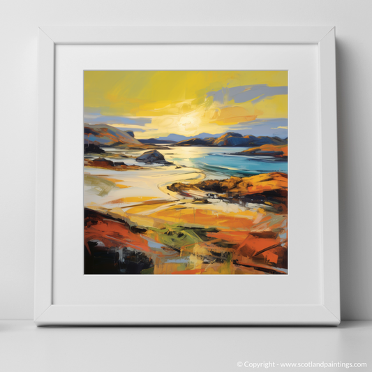 Achmelvich Bay at Golden Hour: An Abstract Expressionist Ode to Scottish Coves