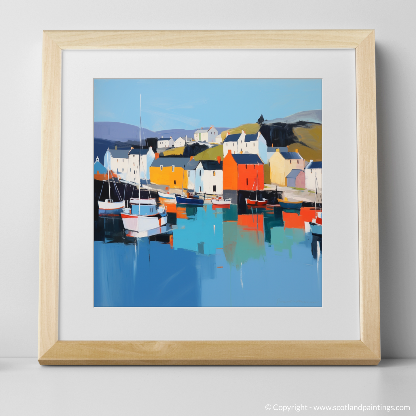 Portree Harbour Serenity: A Contemporary Ode to Scotland's Coastal Charm