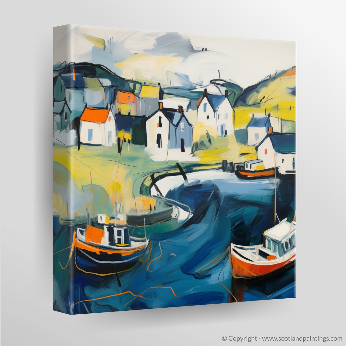 Harbour Hues: An Abstract Ode to Port Ellen