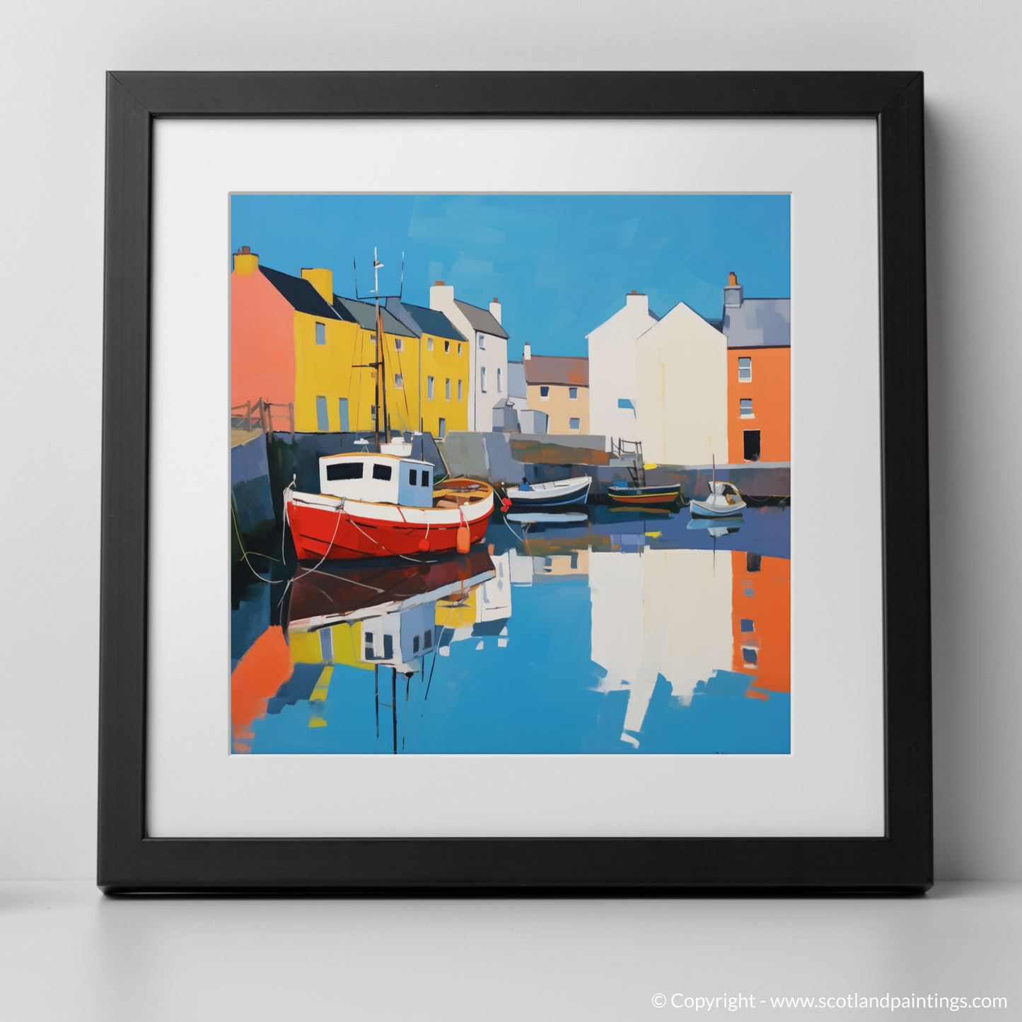 Stornoway Serenity: A Contemporary Harbour Reflection