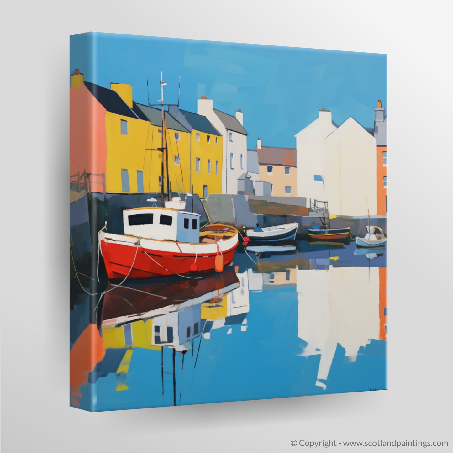 Stornoway Serenity: A Contemporary Harbour Reflection