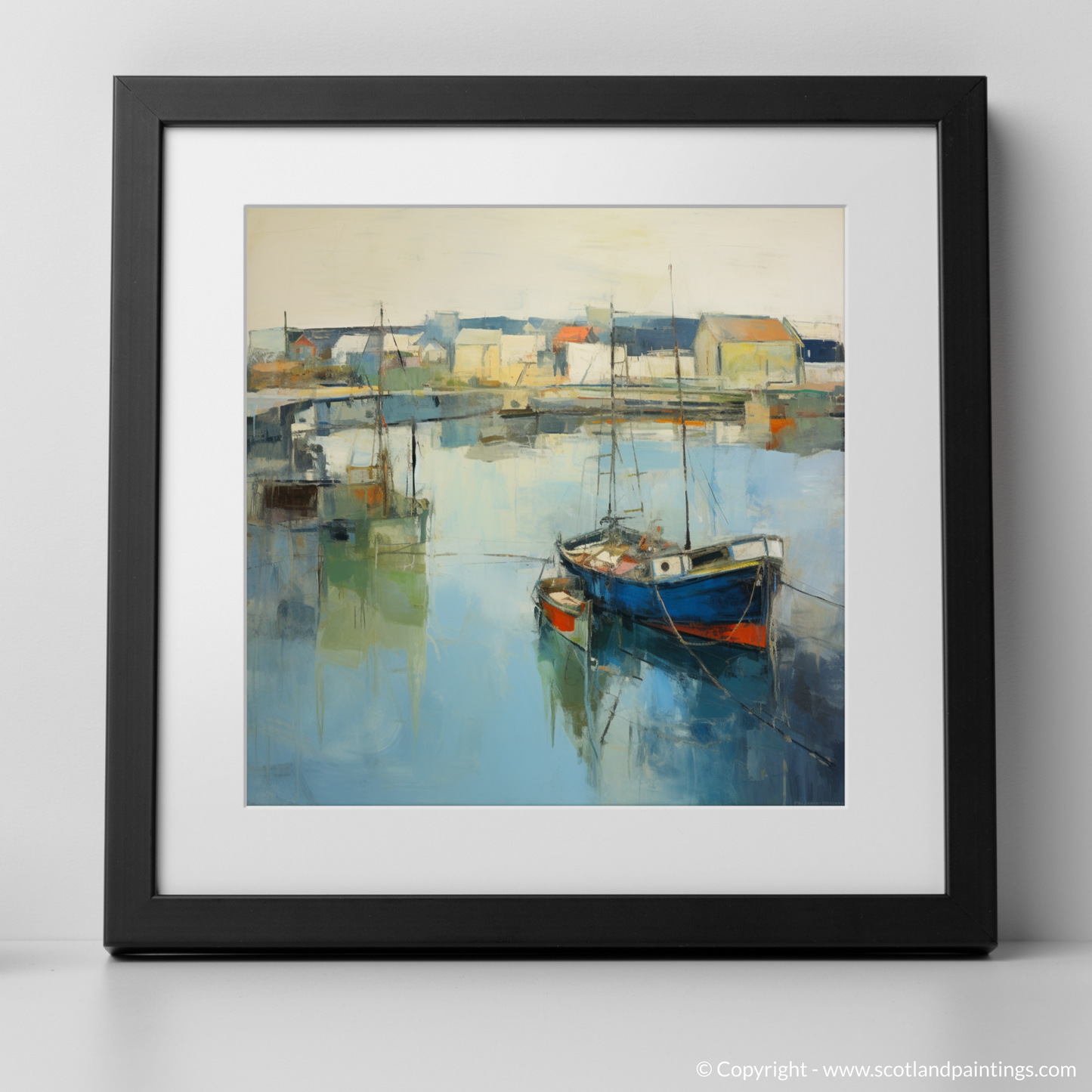 Harbour Serenity: An Abstract Impression of Stornoway