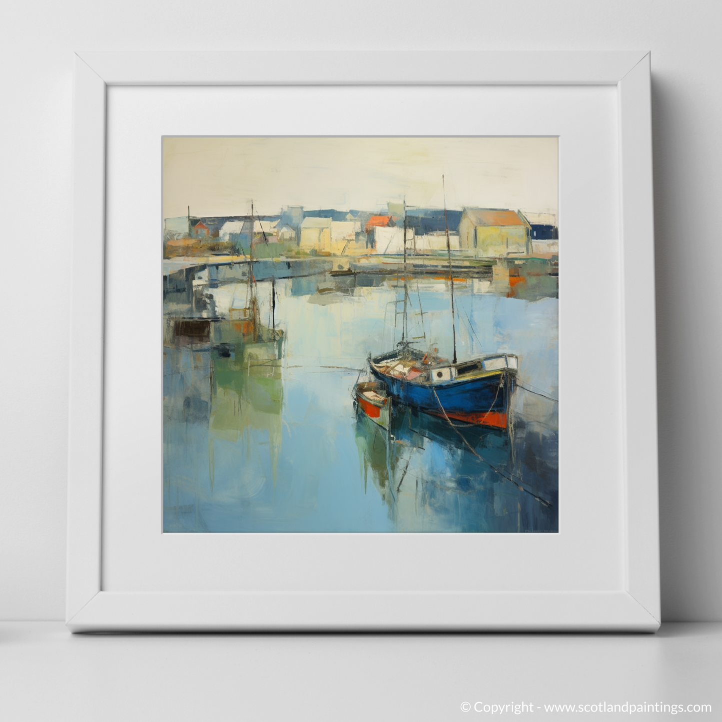 Harbour Serenity: An Abstract Impression of Stornoway