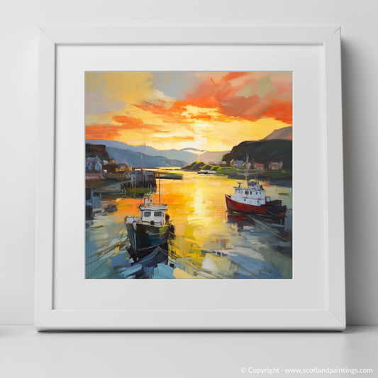 Golden Hour Embrace at Oban Harbour