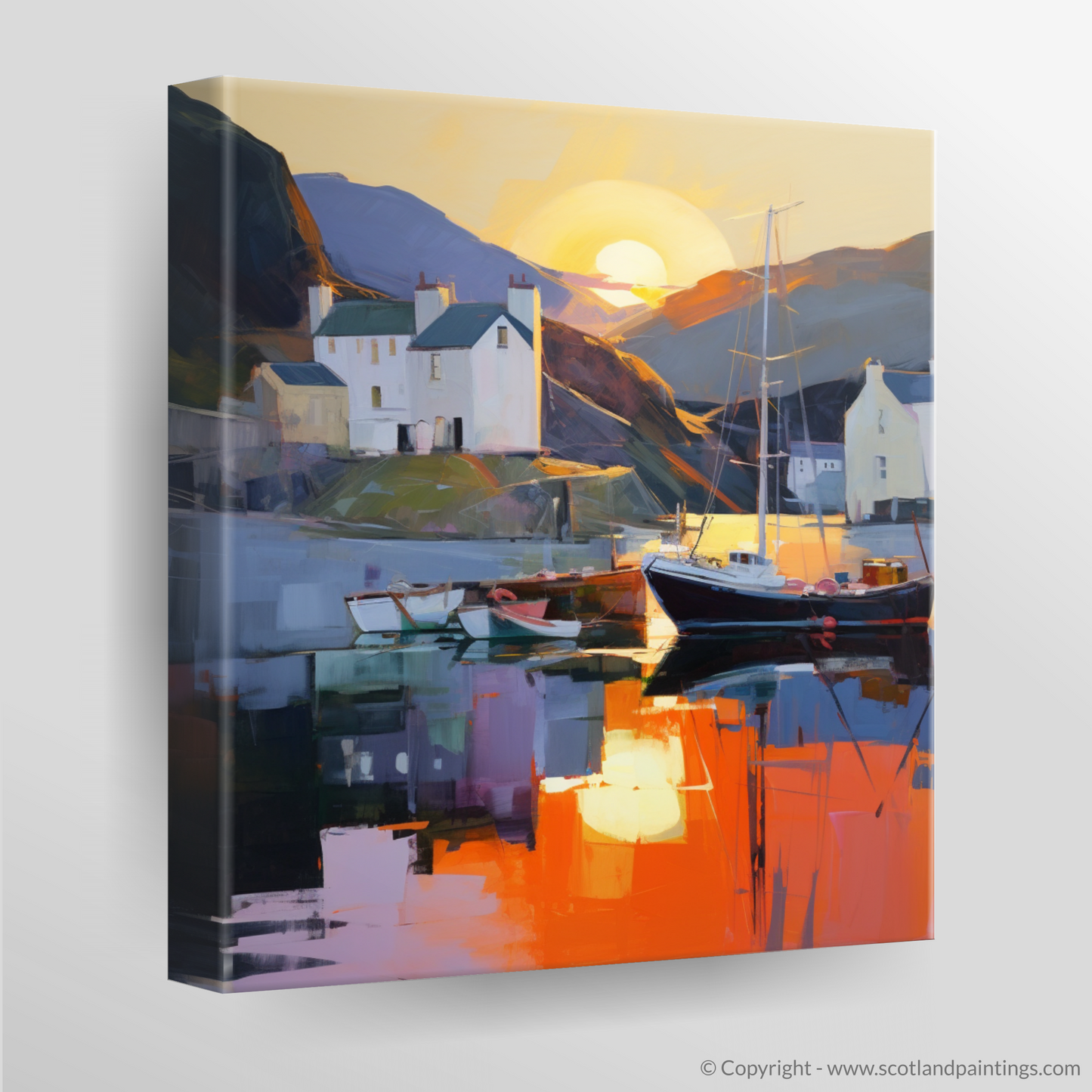 Sunset Serenade at Portree Harbour