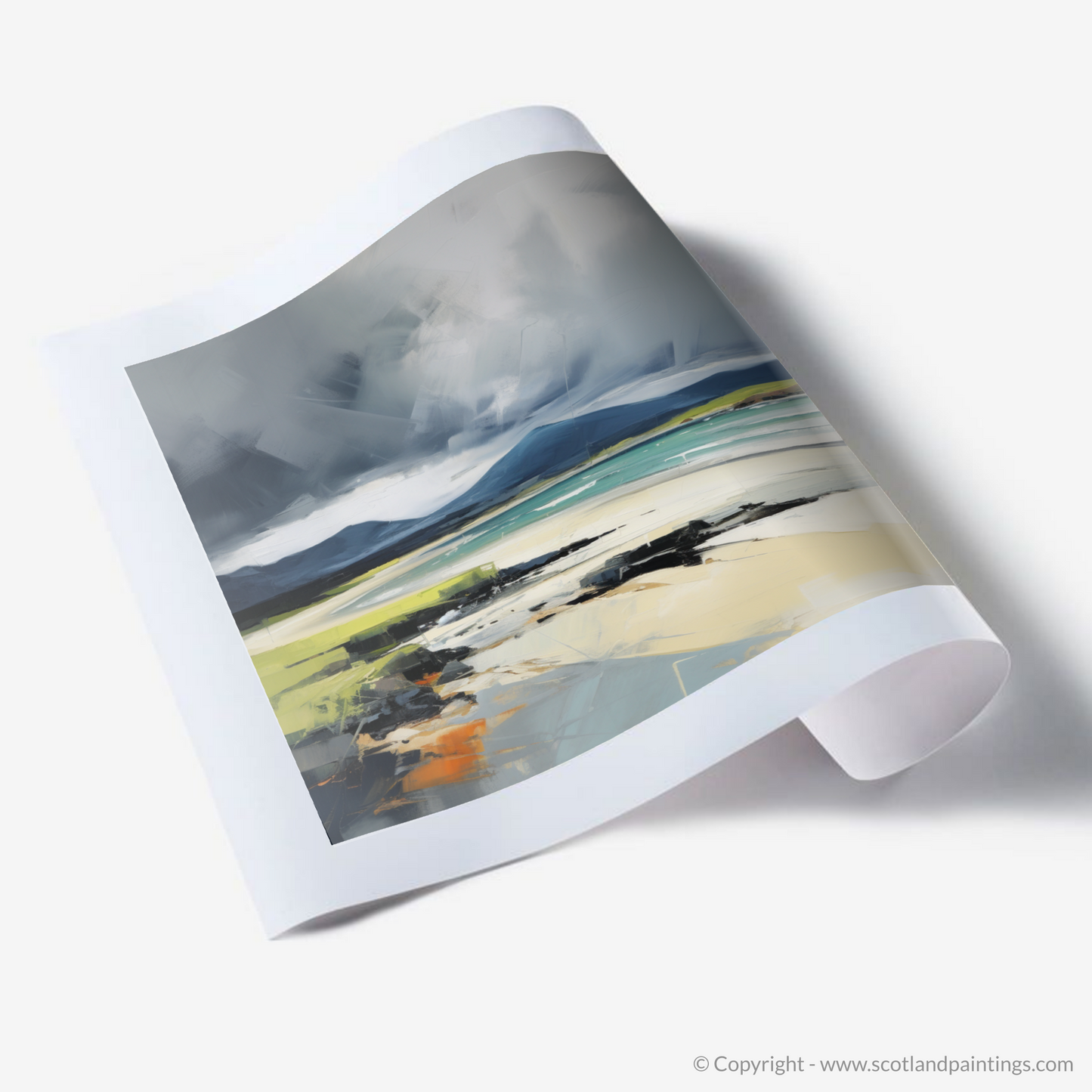 Storm over Kiloran Bay: A Contemporary Scottish Cove Scene